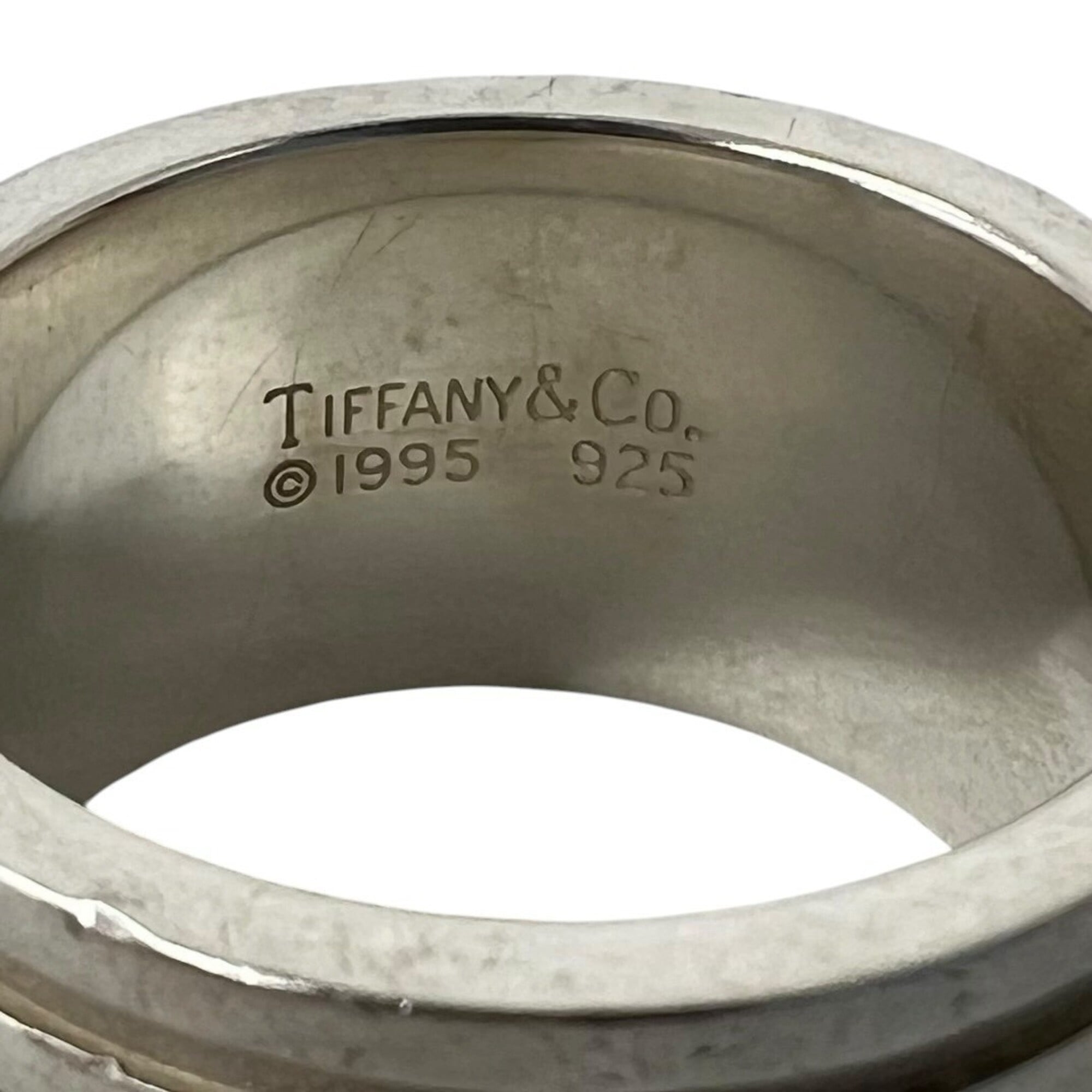 Tiffany Silver Silver 925 Band Ring (Pre-Owned)