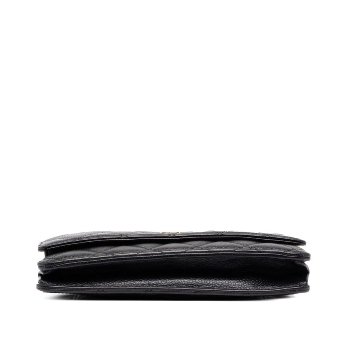 Chanel Black Gold Grained Calfskin Shoulder Bag (Pre-Owned)