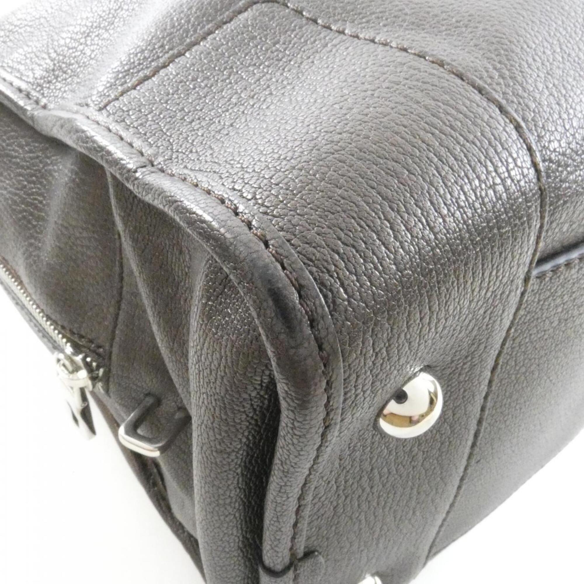 Loewe Silver Leather Handbag (Pre-Owned)