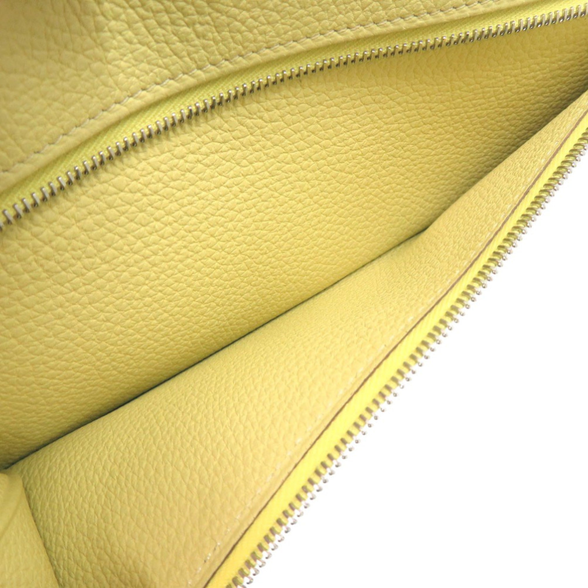 Hermes Yellow Togo Leather Long Wallet (Bi-Fold) (Pre-Owned)