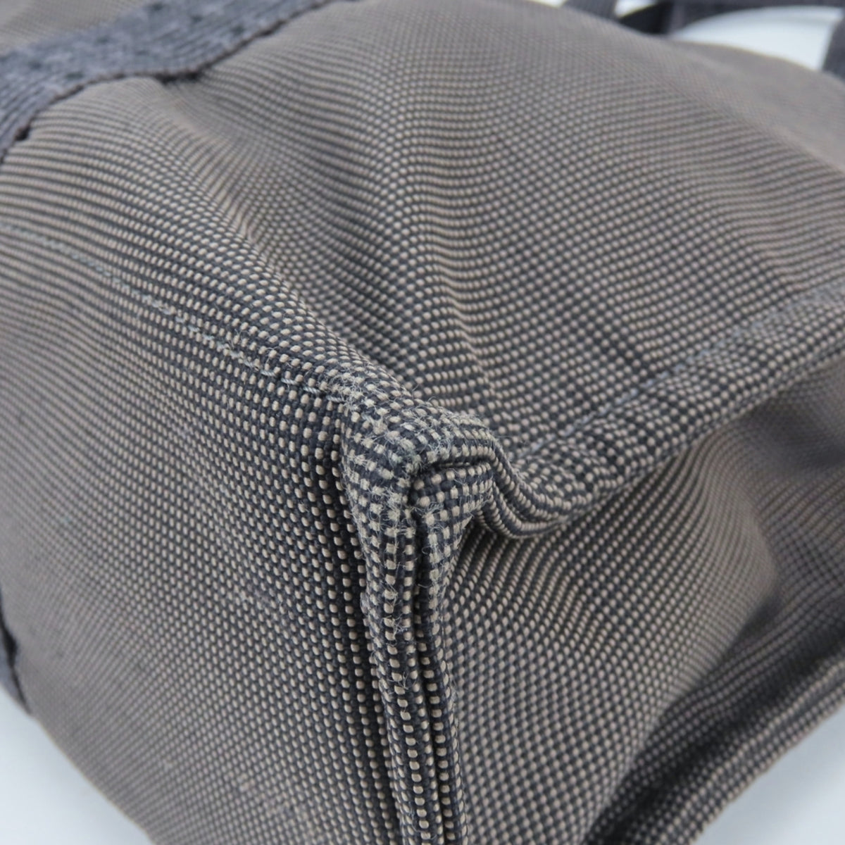 Hermes Gray Polyester Tote Bag (Pre-Owned)