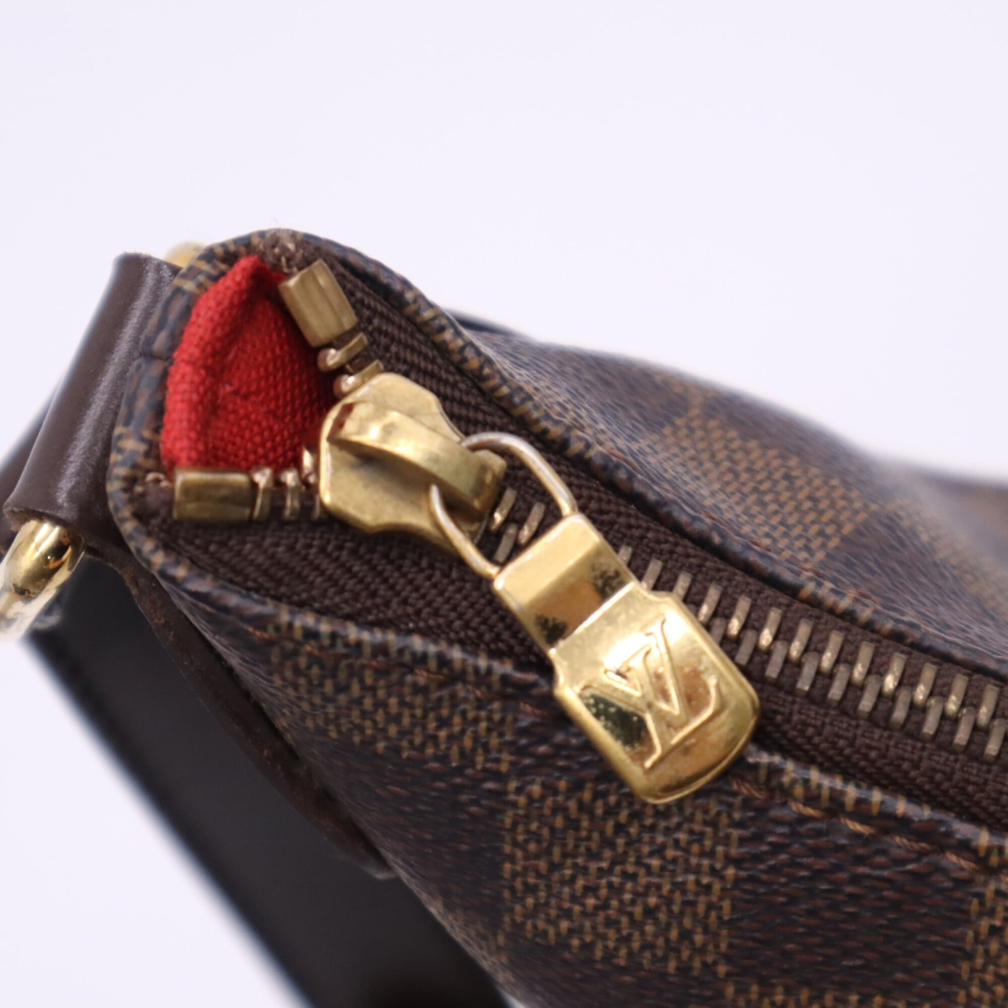 Louis Vuitton Damier Beige Brown Coated Canvas Leather Handbag (Pre-Owned)