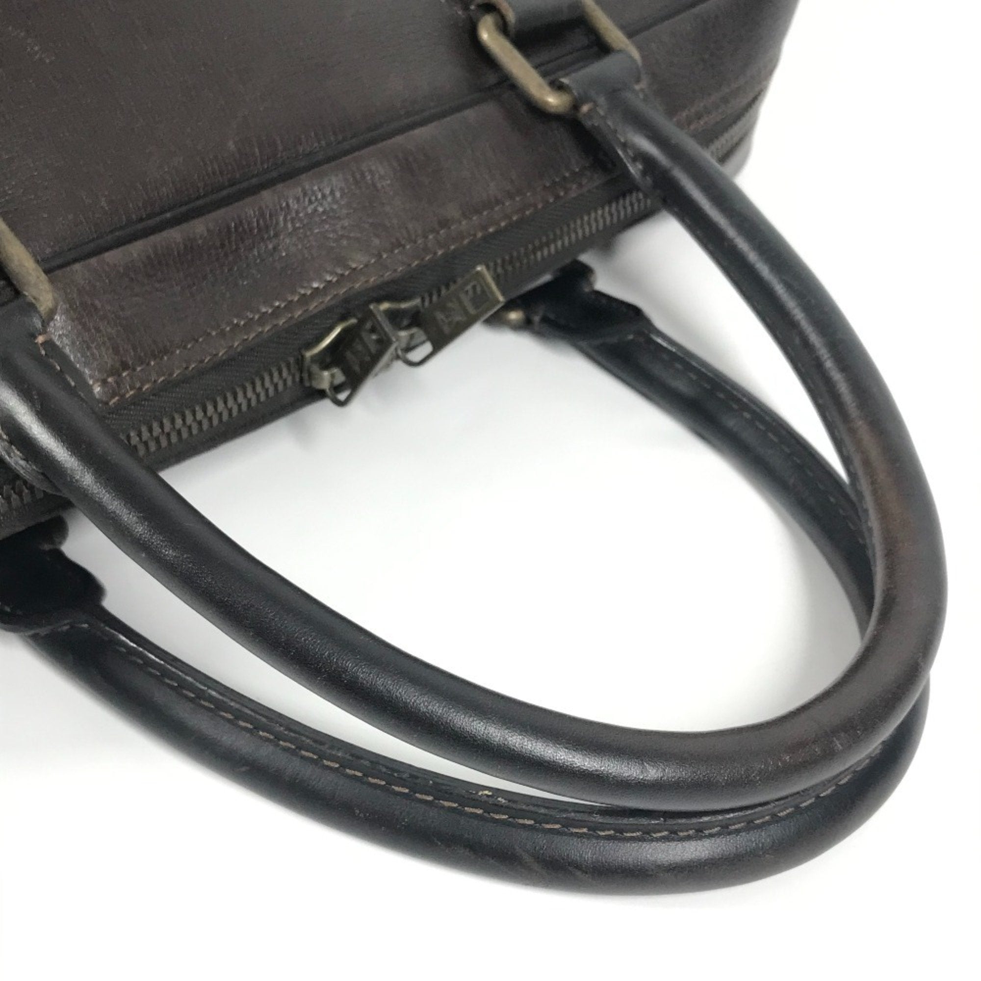 Louis Vuitton Brown Coffee Utah Leather Leather Briefcase Handbag Tote Bag (Pre-Owned)