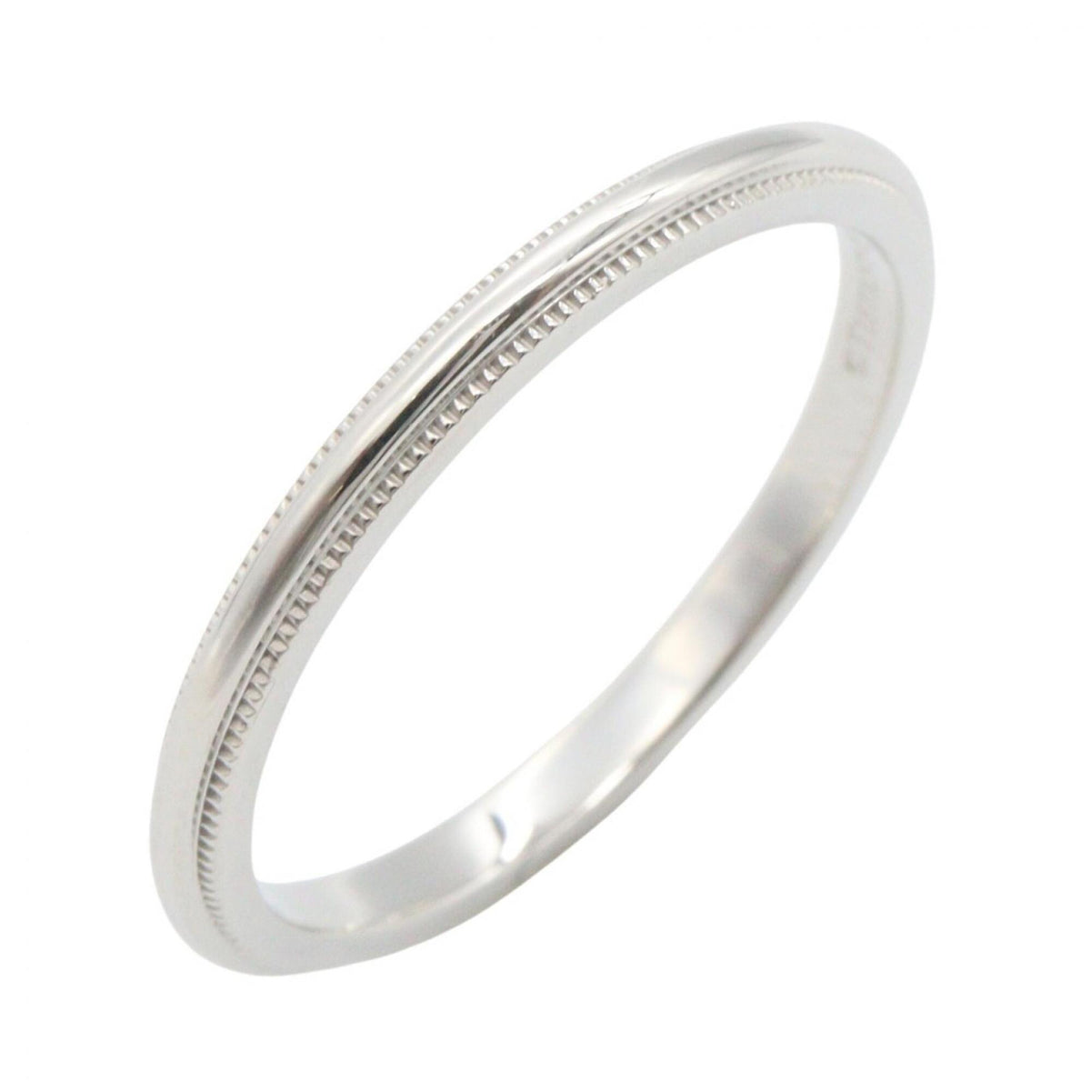 Tiffany Silver Platinum 950 Band Ring (Pre-Owned)