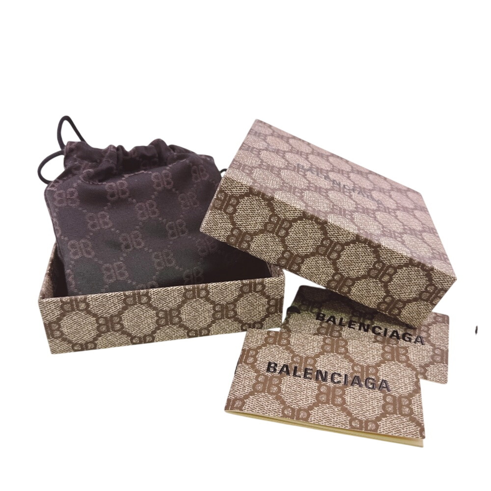 Gucci Black Leather Canvas Wallet (Bi-Fold) (Pre-Owned)