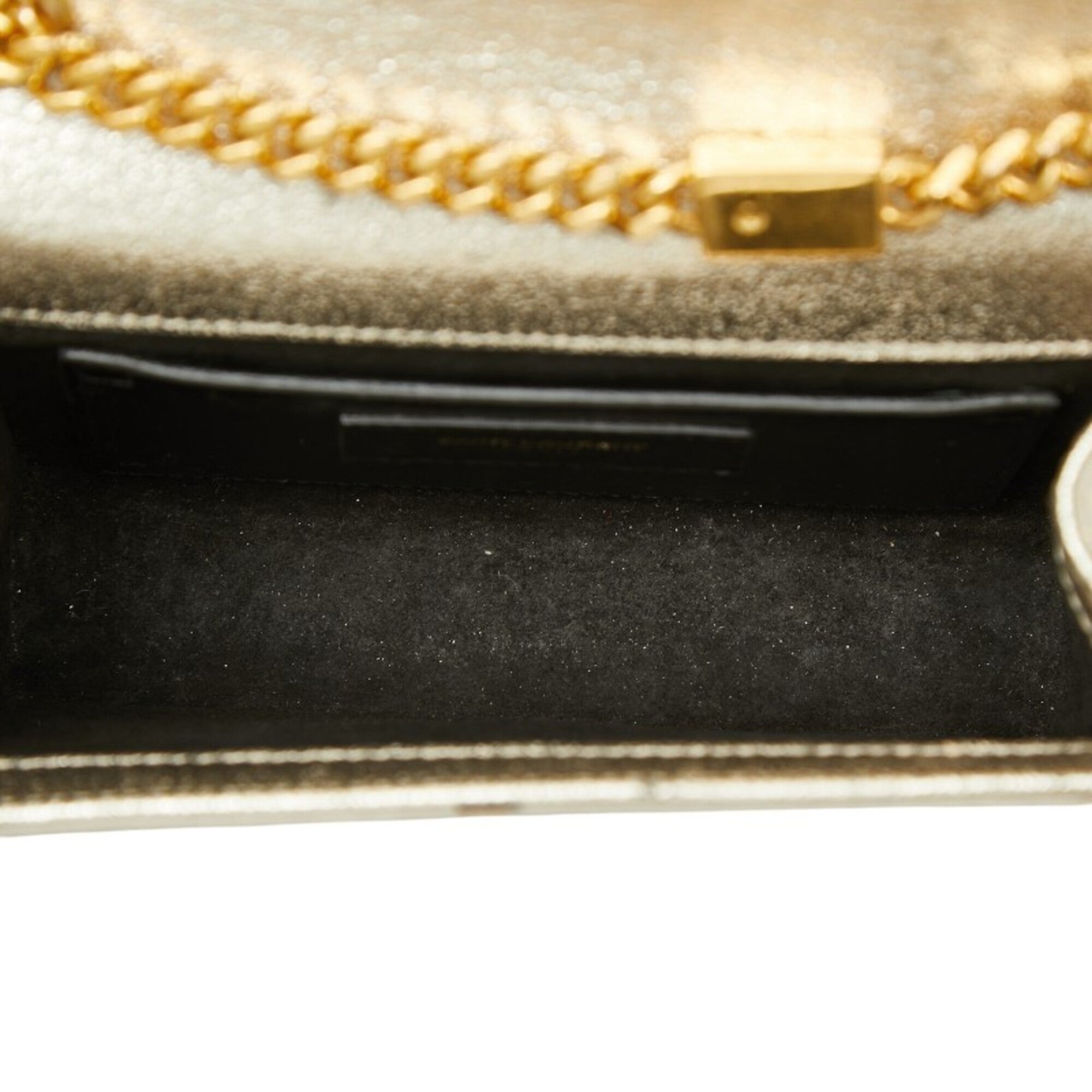 Saint Laurent Gold Leather Shoulder Bag (Pre-Owned)
