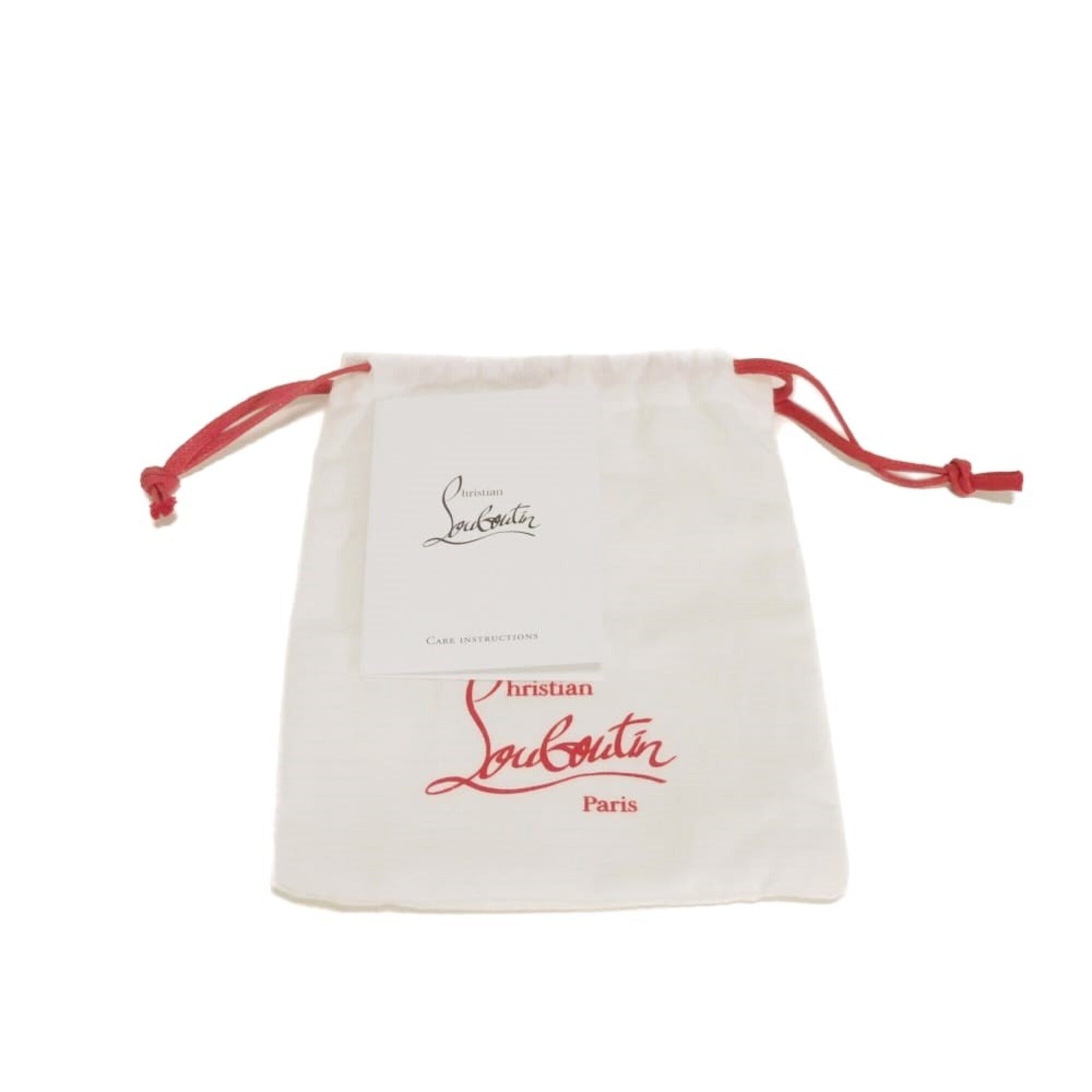 Christian Louboutin Gray Cotton Wallet (Bi-Fold) (Pre-Owned)