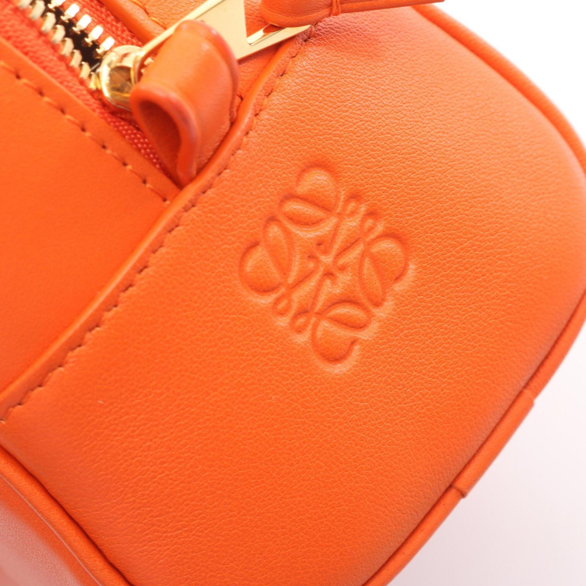 Loewe Orange Leather Handbag (Pre-Owned)