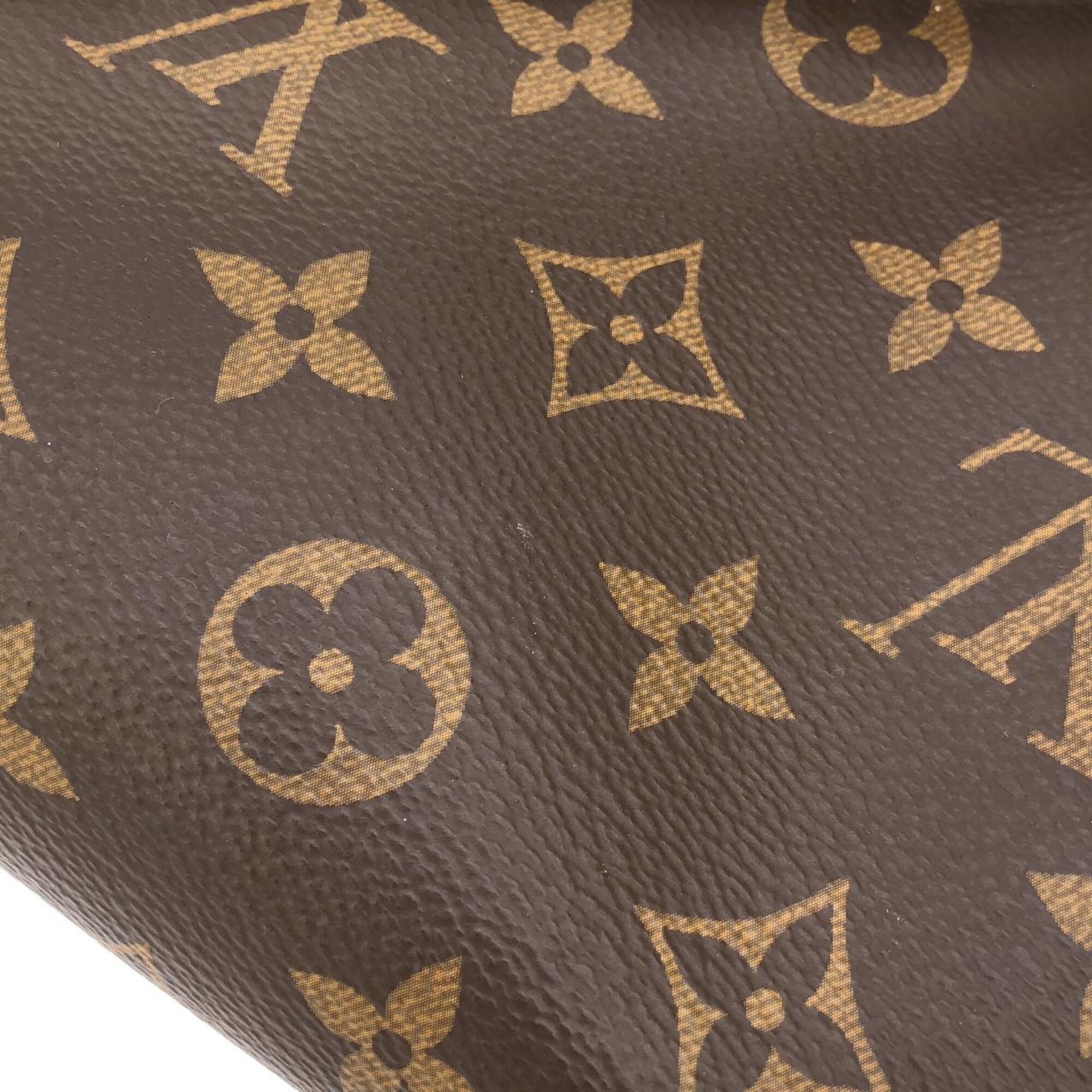 Louis Vuitton Marron Coated Canvas Shoulder Bag (Pre-Owned)