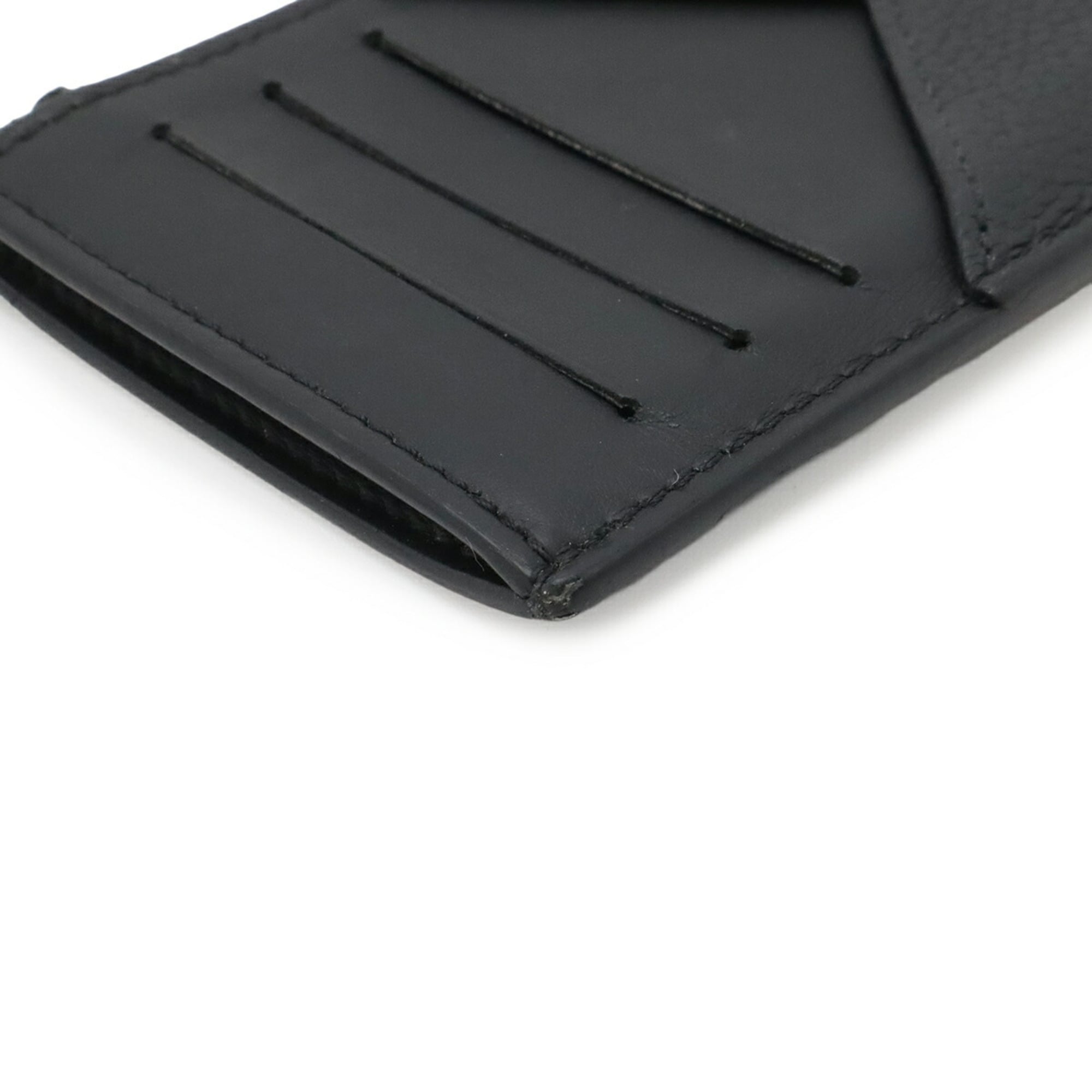 Louis Vuitton Black Noir Leather Coin Purse/Coin Case (Pre-Owned)