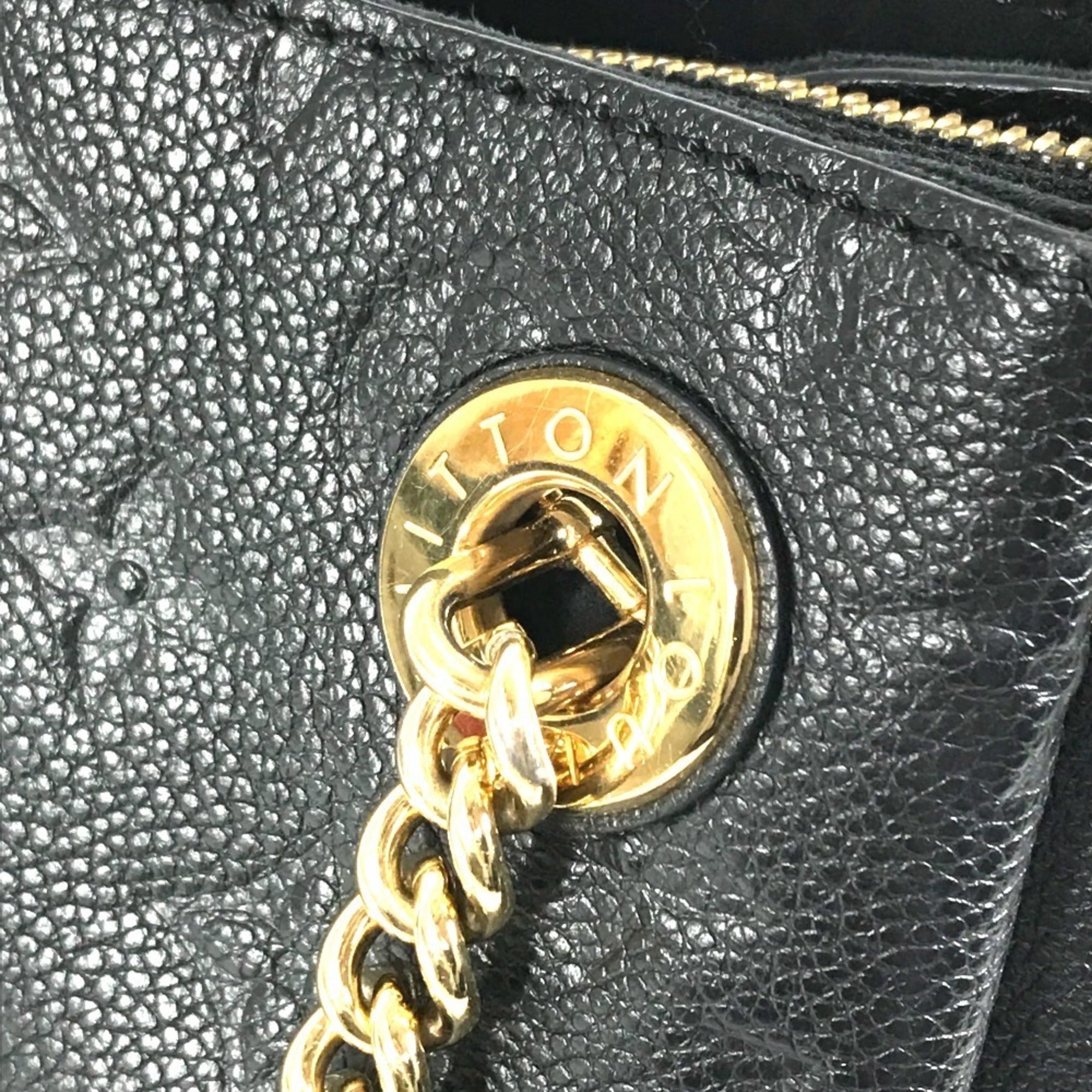 Louis Vuitton Black Noir Monogram Empreinte Shoulder Bag Tote Bag (Pre-Owned)