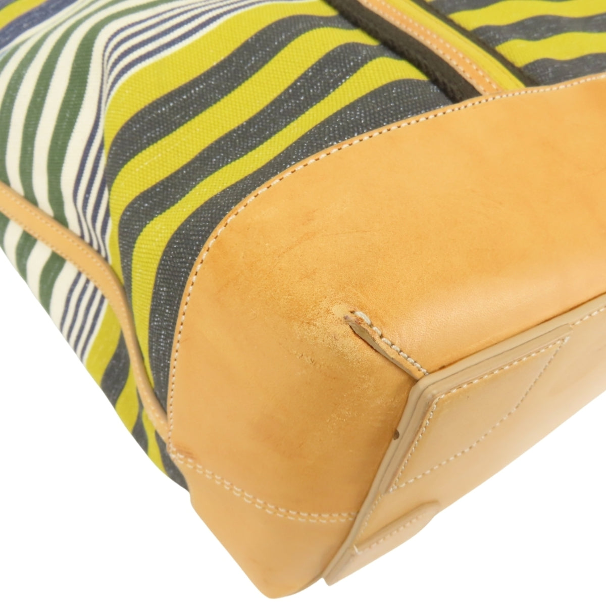 Coach Multi-Color Canvas Leather Tote Bag (Pre-Owned)