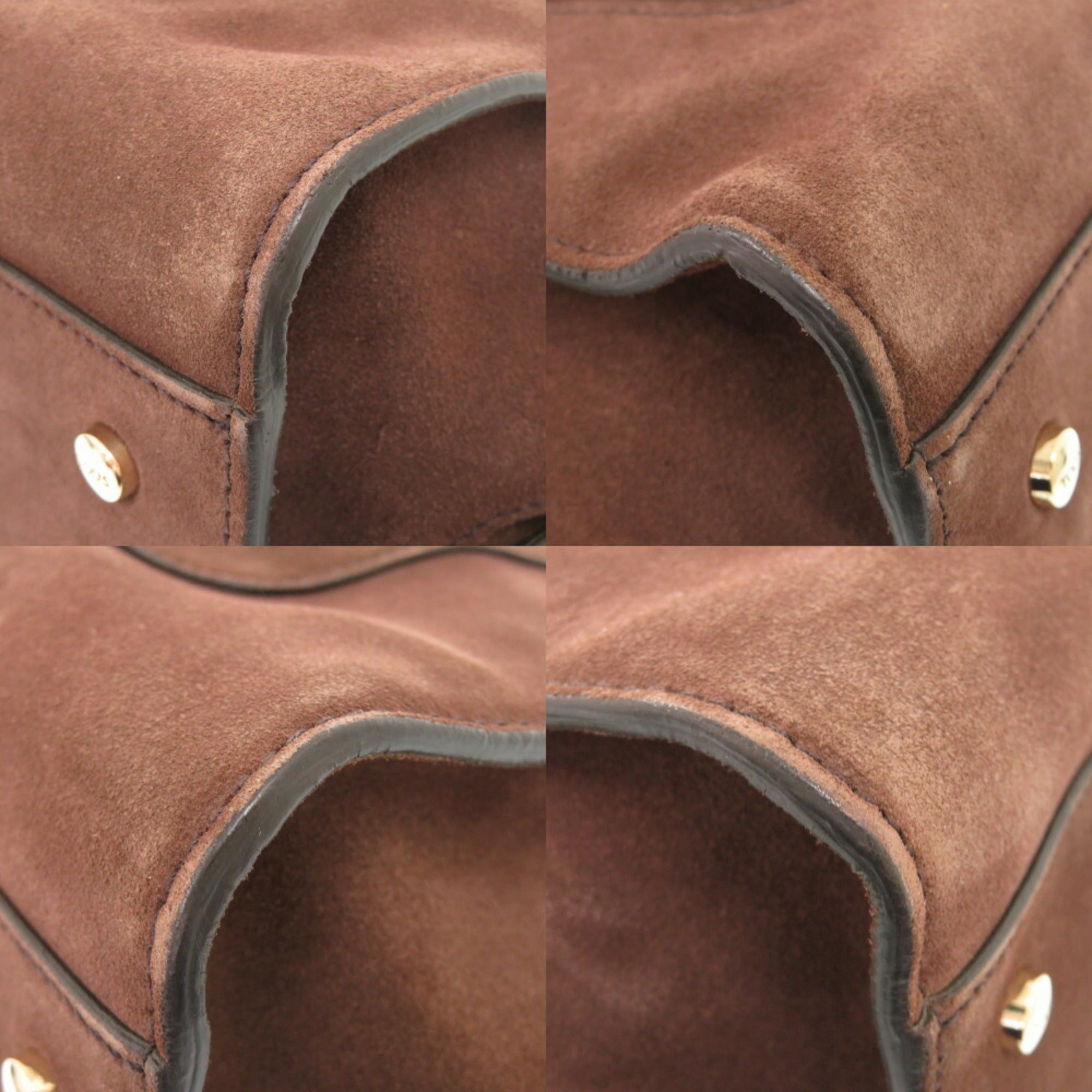 Tod's Brown Suede Leather Handbag Shoulder Bag (Pre-Owned)
