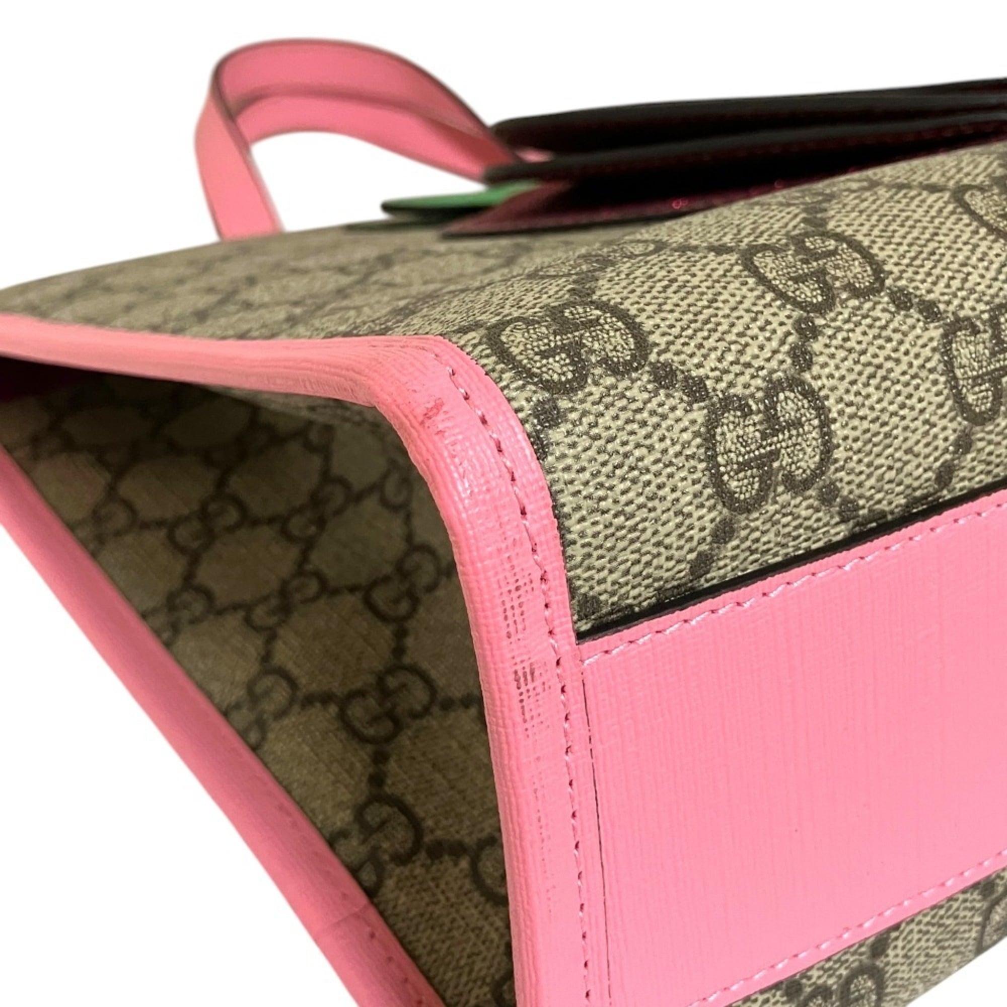 Gucci Beige Gg Supreme Handbag Tote Bag (Pre-Owned)