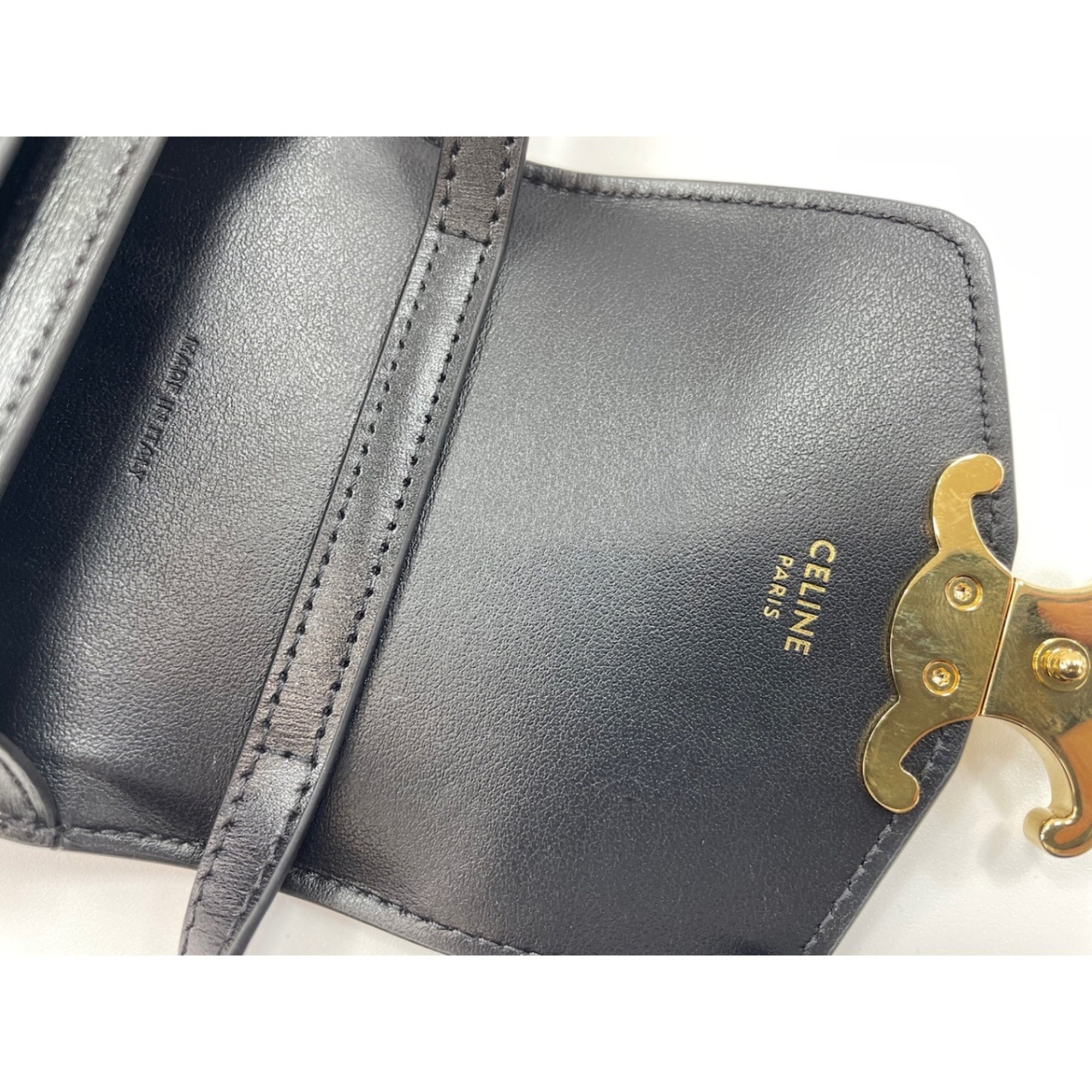 Celine Black Leather Shoulder Bag (Pre-Owned)
