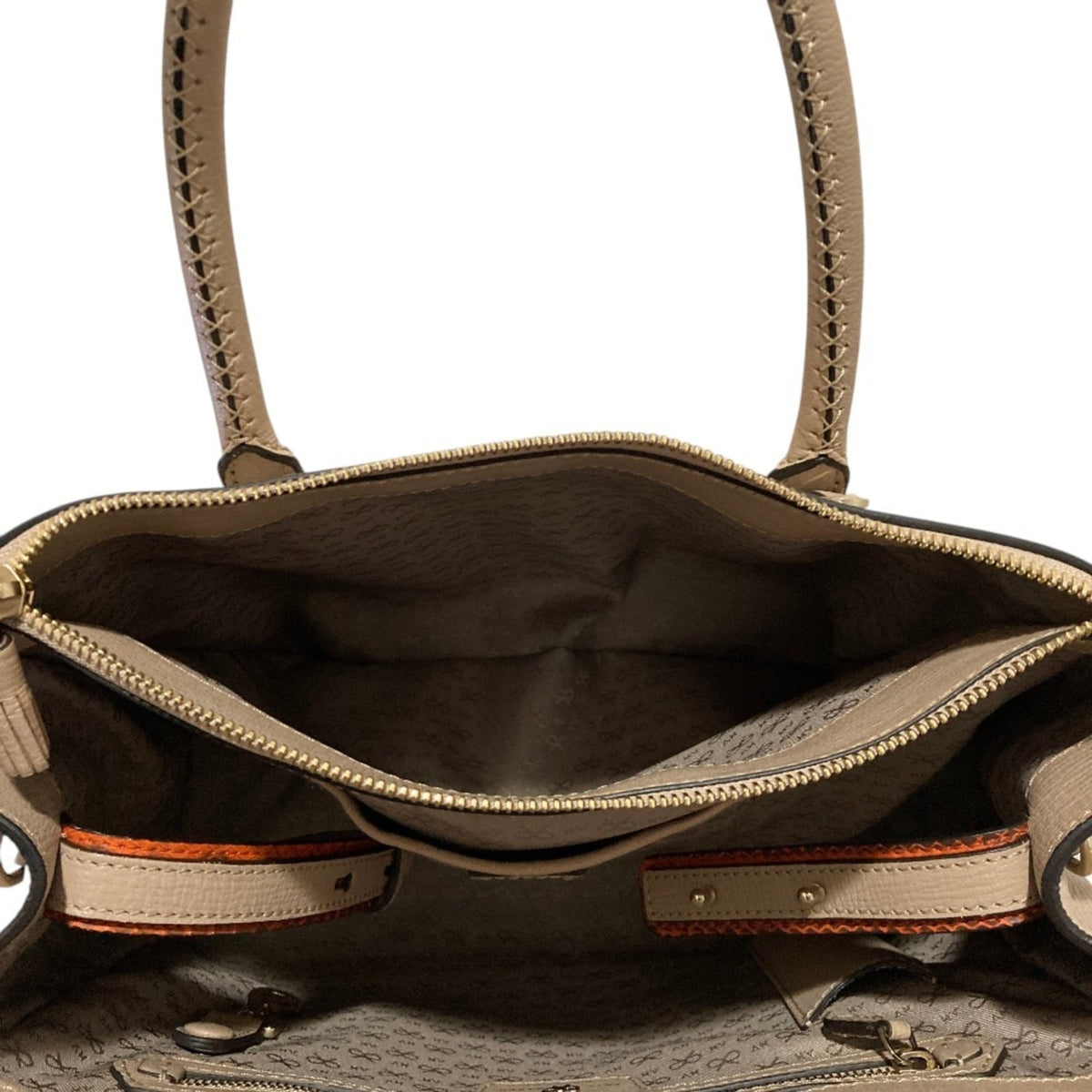 Anya Hindmarch Beige Leather Shoulder Bag Tote Bag (Pre-Owned)