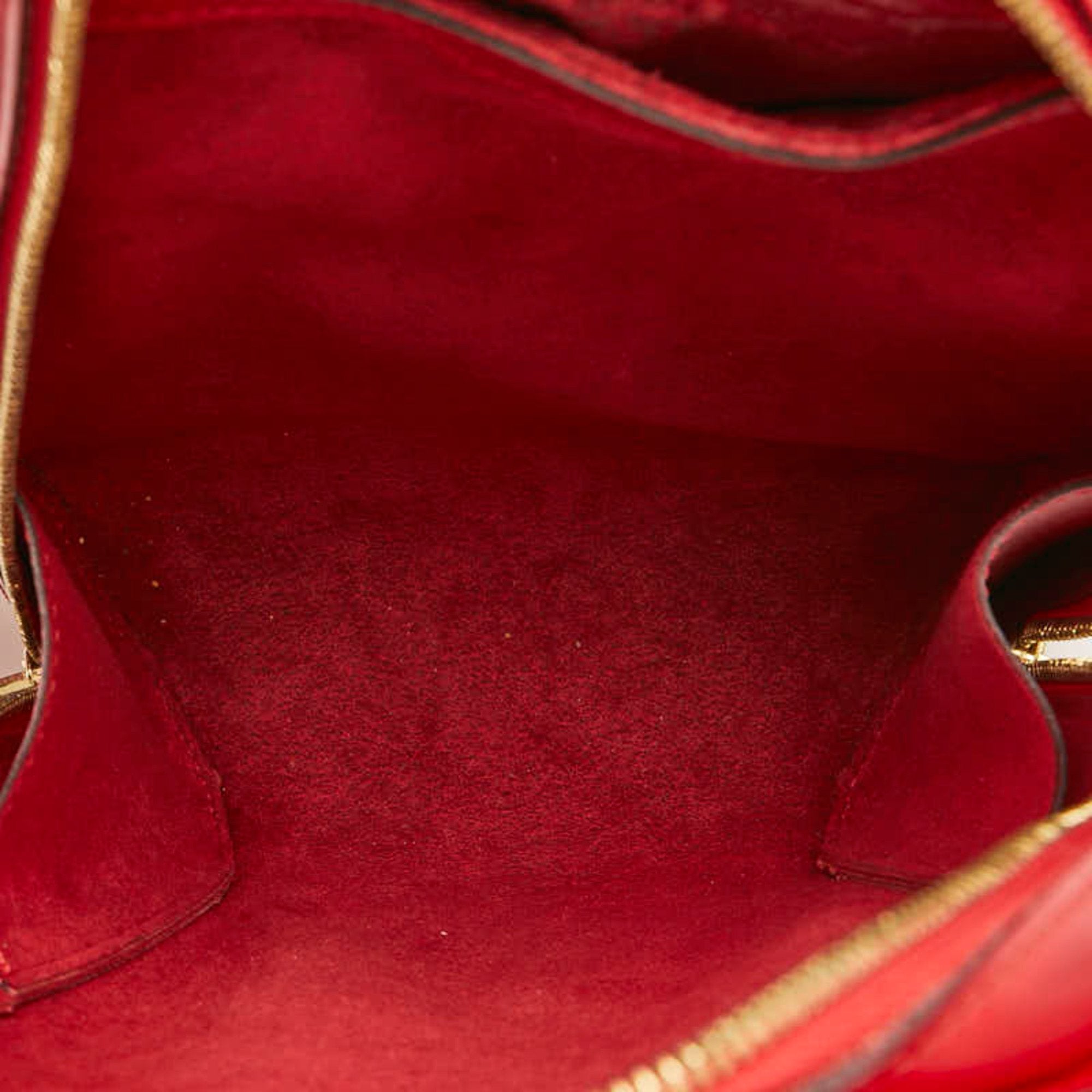 Louis Vuitton Castilian Red Leather Backpack (Pre-Owned)