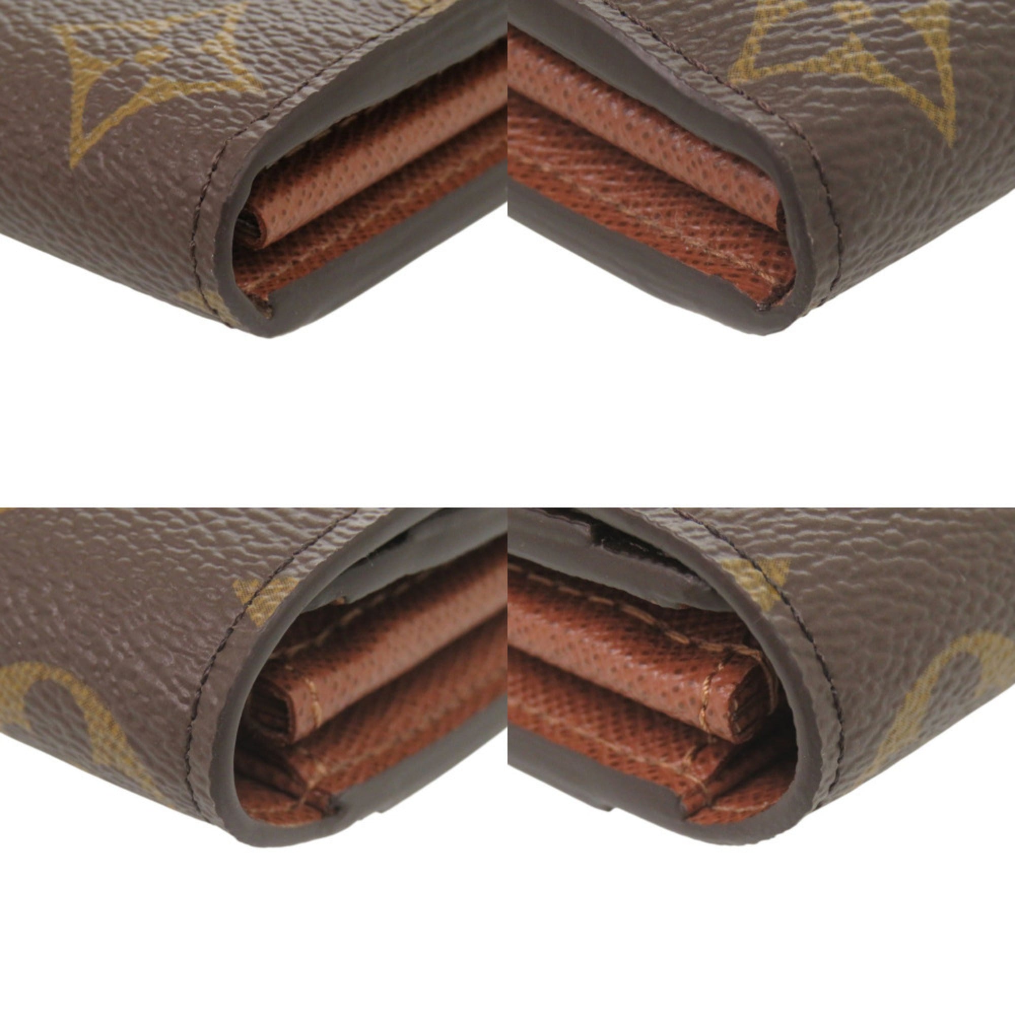 Louis Vuitton Brown Monogram Long Wallet (Tri-Fold) (Pre-Owned)