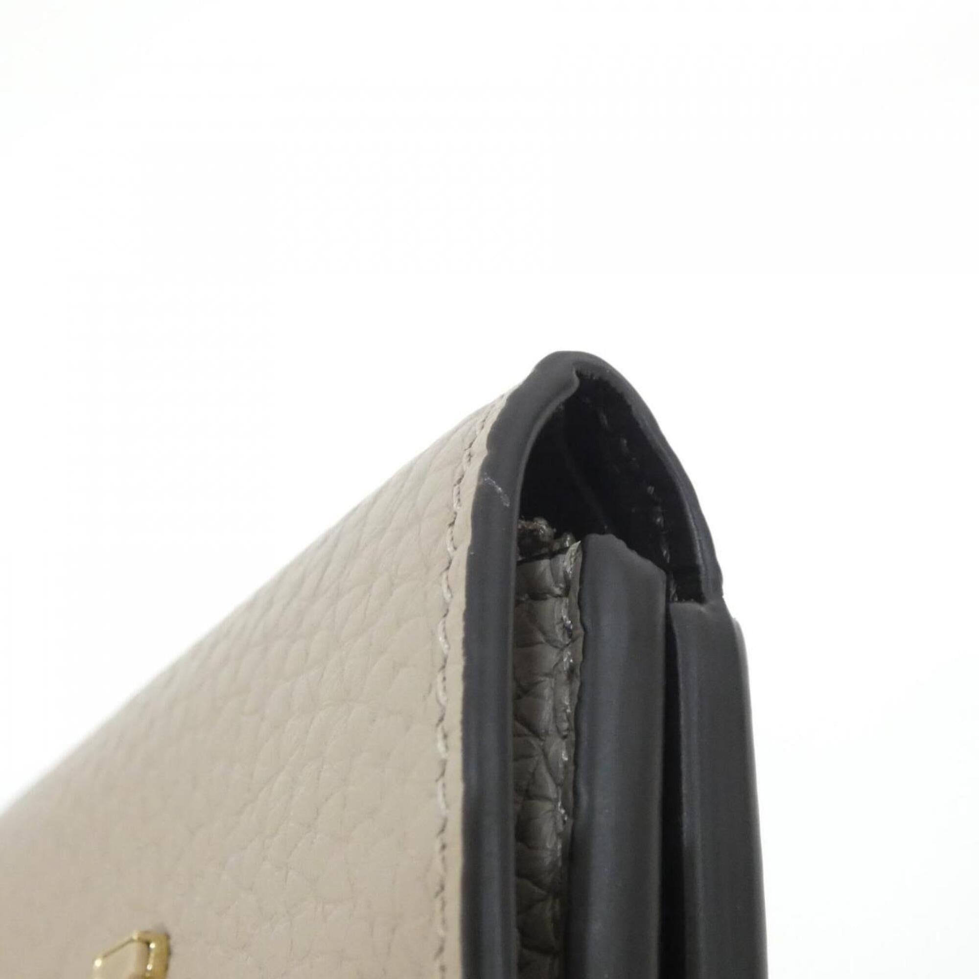 Louis Vuitton Galle Leather Wallet (Tri-Fold) (Pre-Owned)