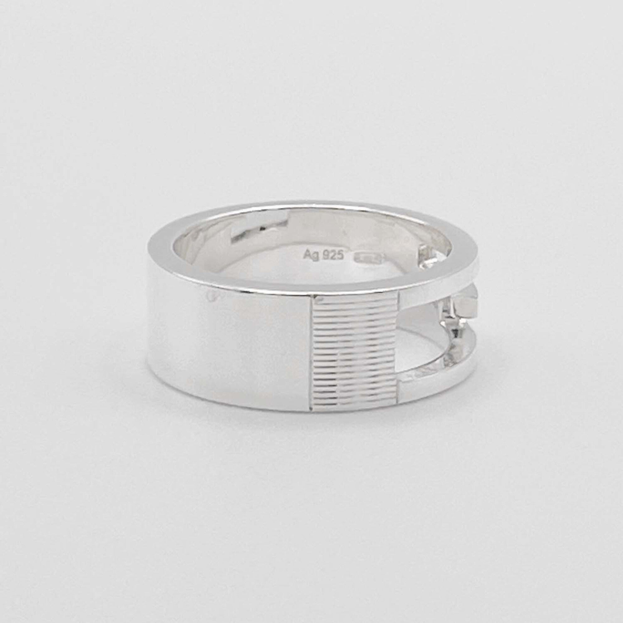 Gucci Silver Silver 925 Band Ring (Pre-Owned)