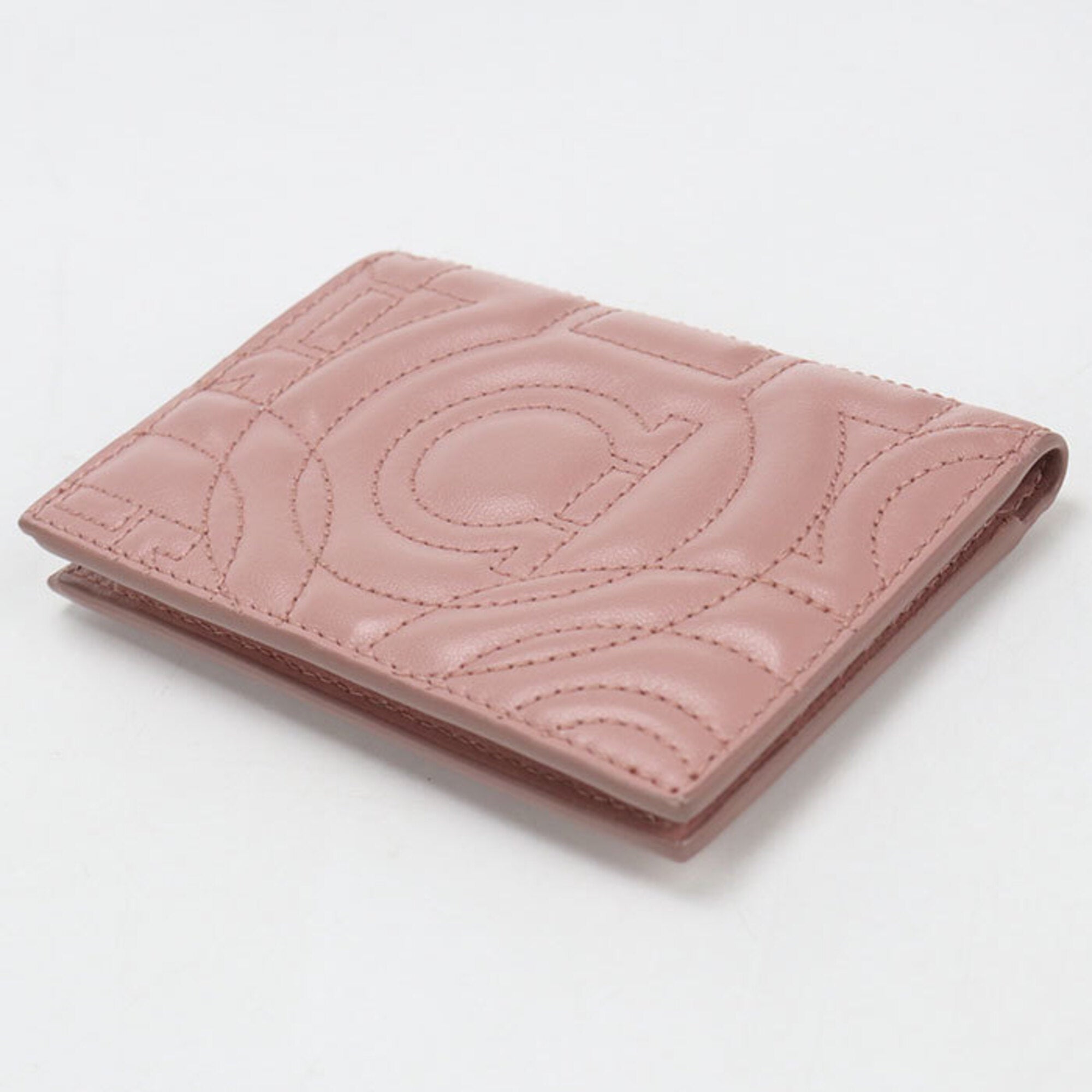 Salvatore Ferragamo Pink Leather Wallet (Bi-Fold) (Pre-Owned)