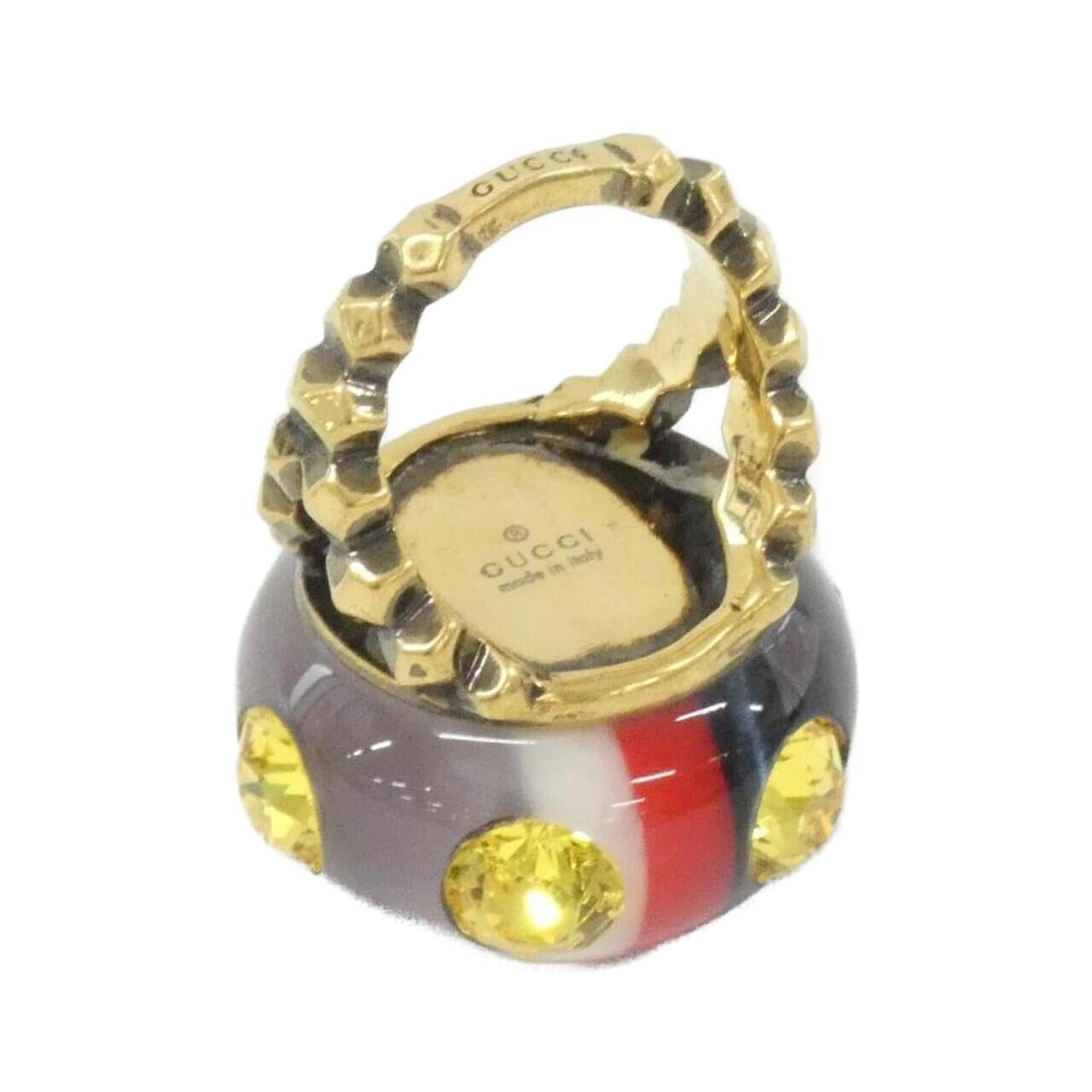 Gucci Gold Multi-Color Band Ring (Pre-Owned)