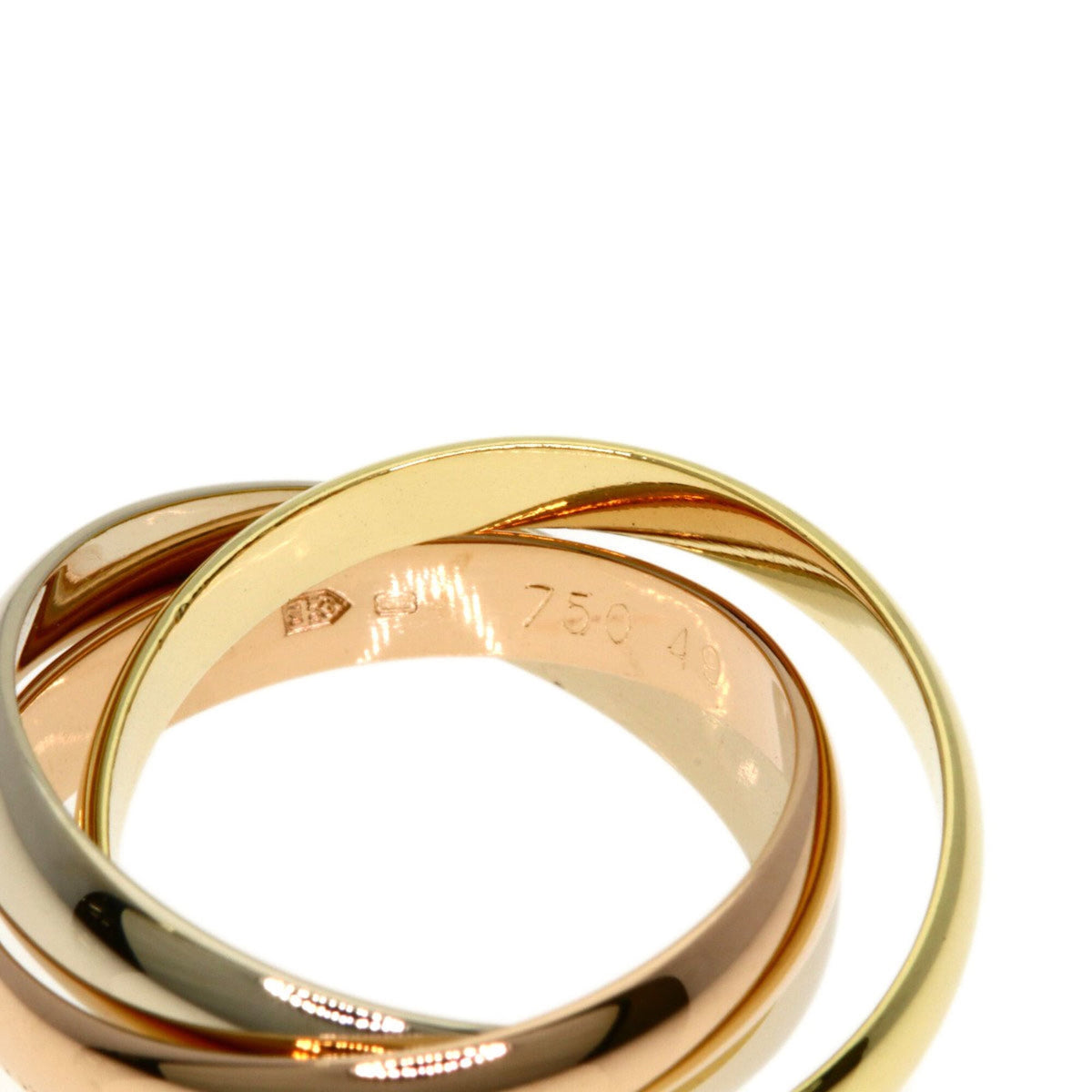 Cartier Trinity Yellow Gold (18K) Pink Gold (18K) White Gold (18K) Band Ring (Pre-Owned)