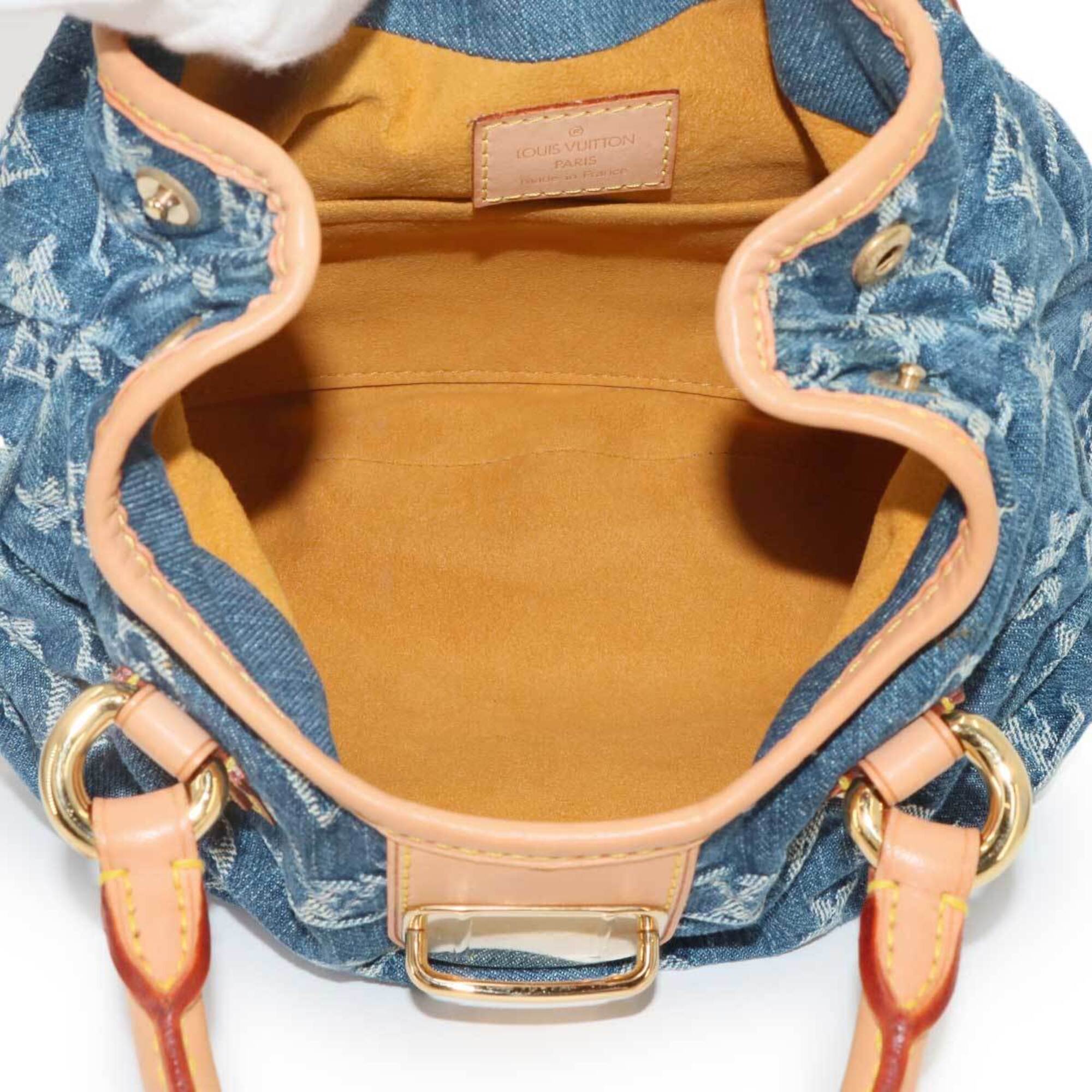 Louis Vuitton Blue Monogram Denim Canvas Handbag (Pre-Owned)