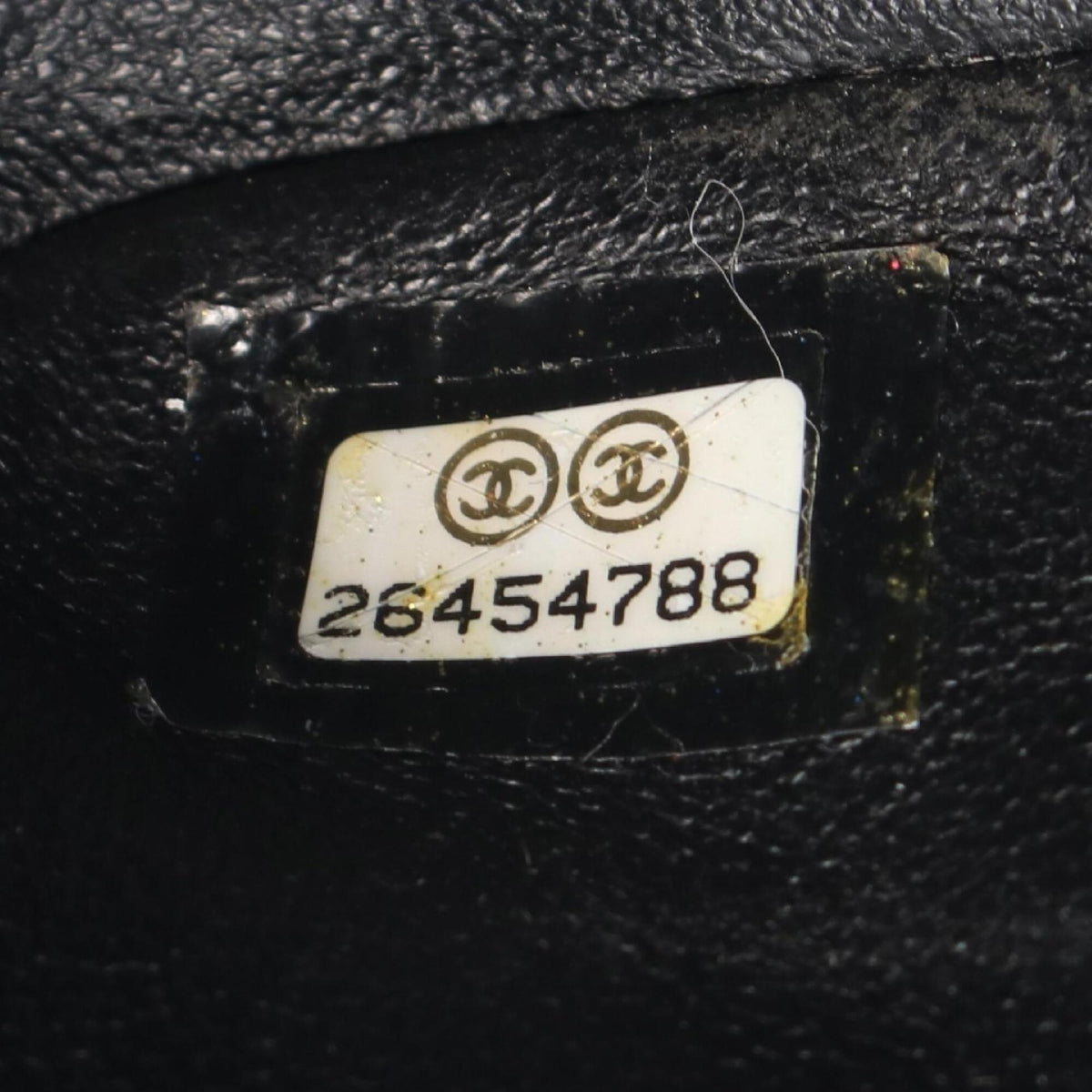 Chanel Black Grained Calfskin Handbag Shoulder Bag (Pre-Owned)