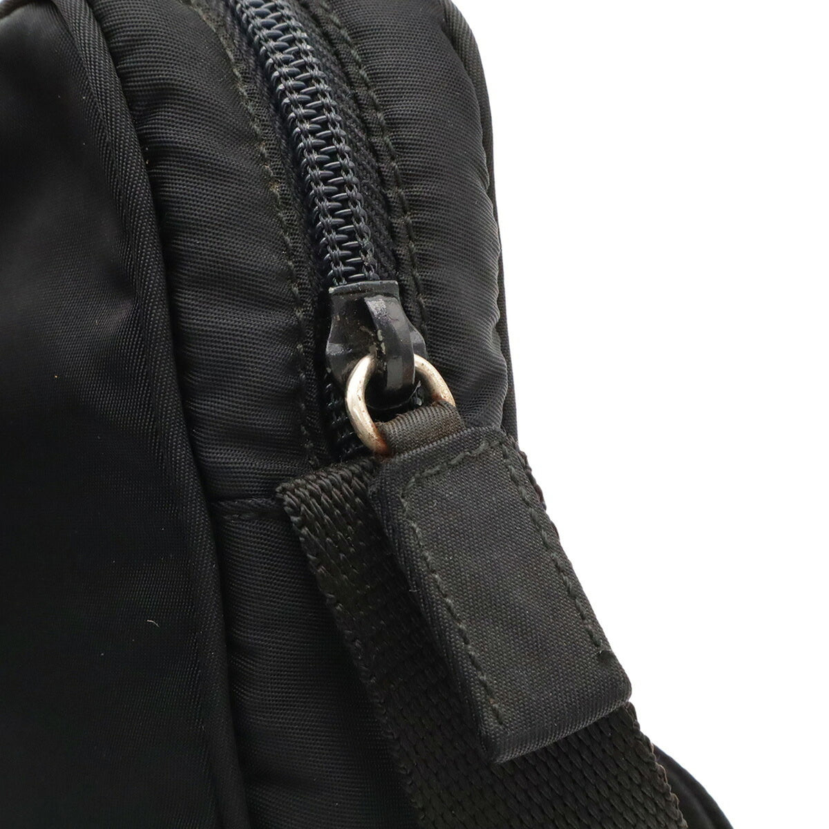 Prada Black Nero Nylon Pochette Pouch Shoulder Bag (Pre-Owned)