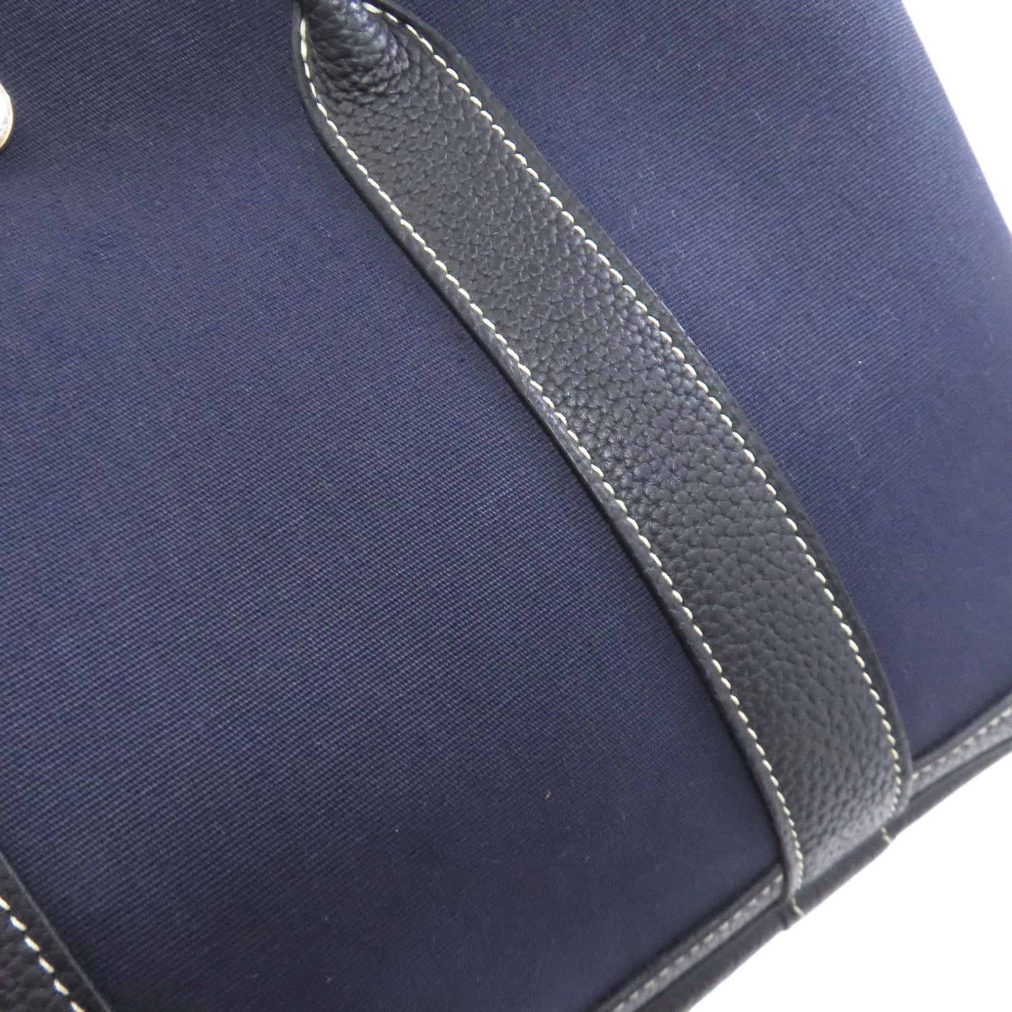 Hermes Navy Toile Officier Tote Bag (Pre-Owned)