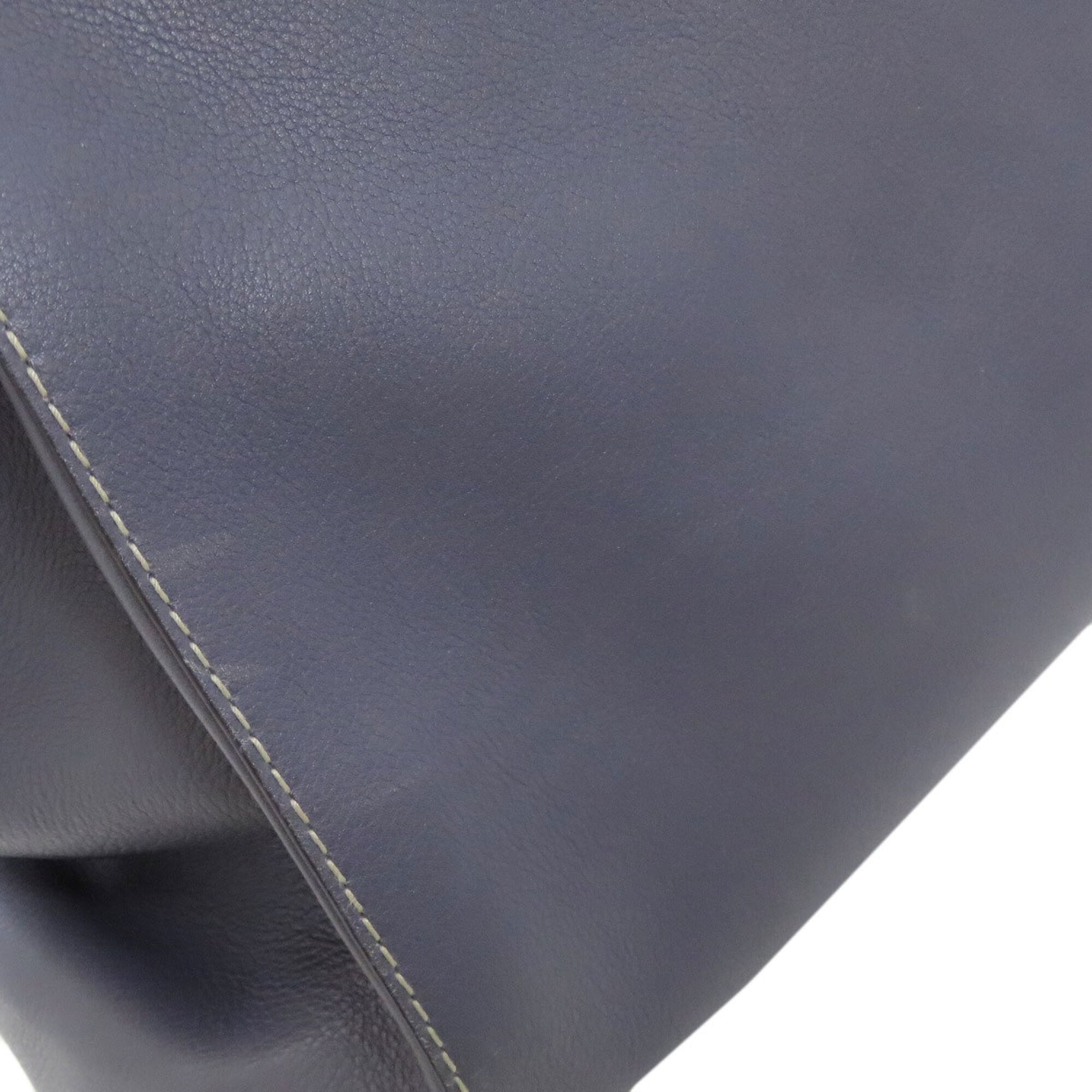 Cartier Blue Leather Tote Bag (Pre-Owned)