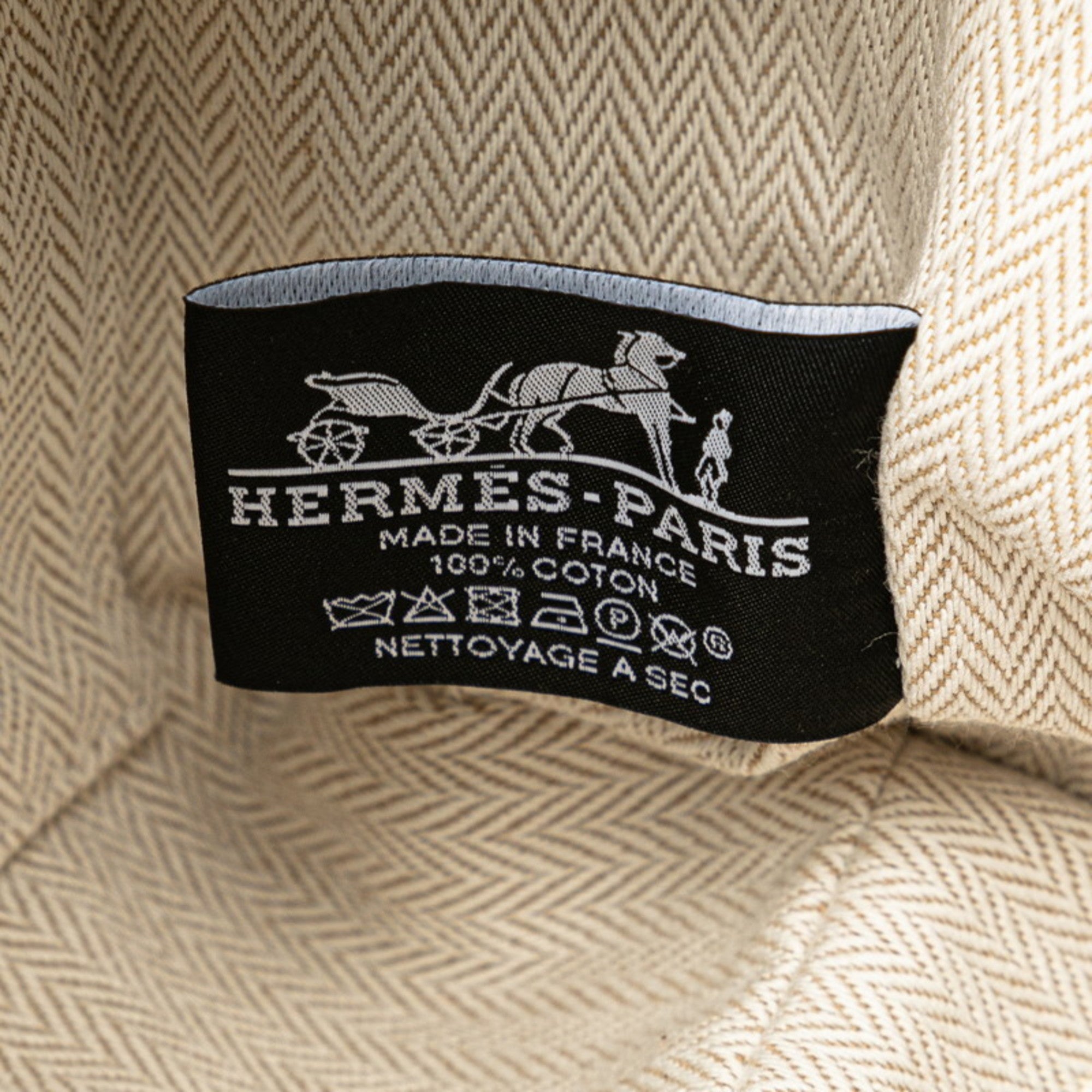 Hermes Blue Marine Navy Toile H Handbag Pouch (Pre-Owned)