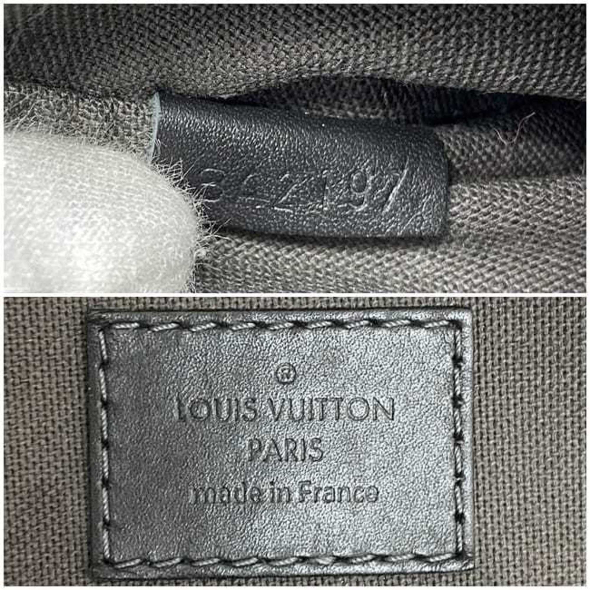 Louis Vuitton Black Damier Canvas Infini Noir Leather Backpack (Pre-Owned)