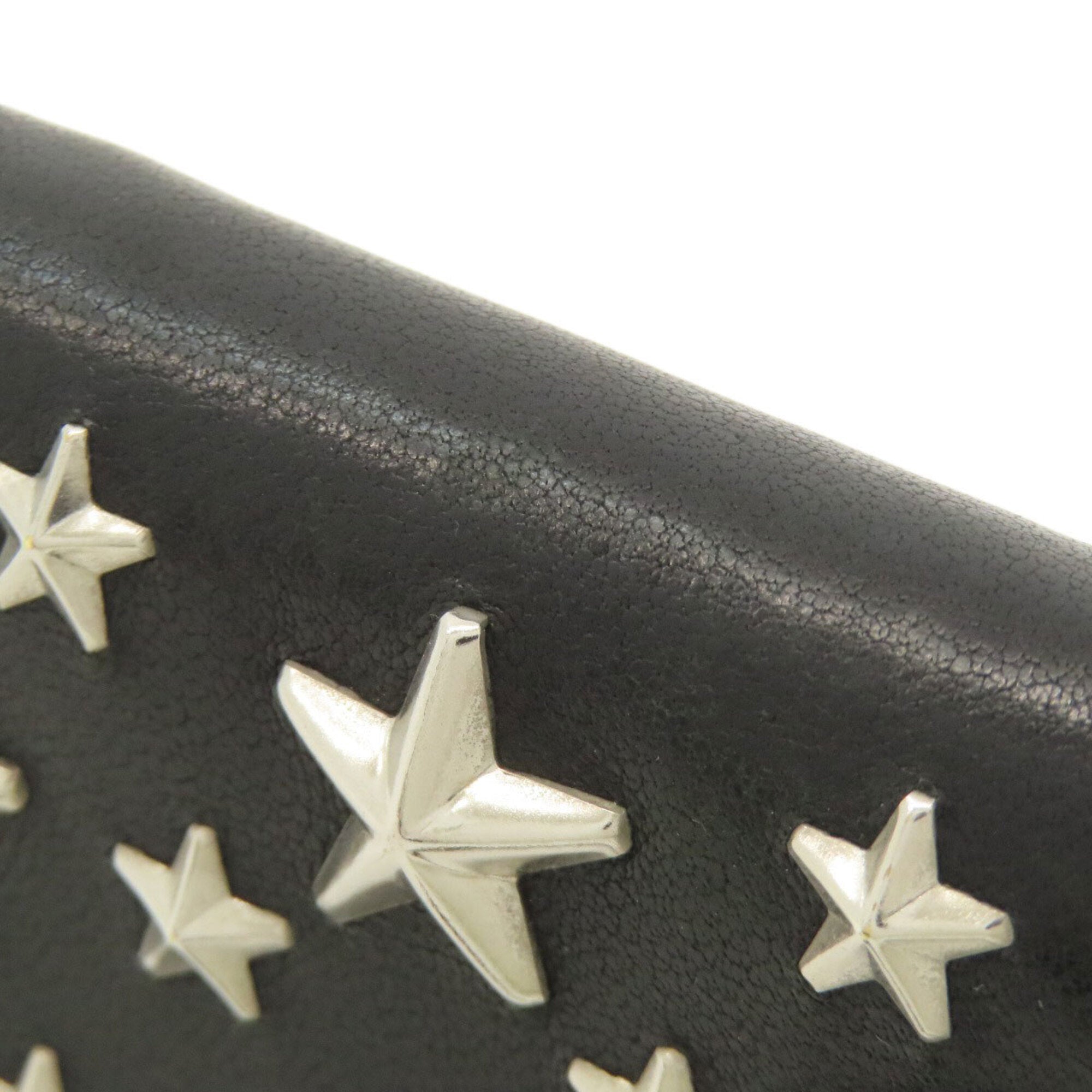 Jimmy Choo Black Leather Coin Purse/Coin Case (Pre-Owned)