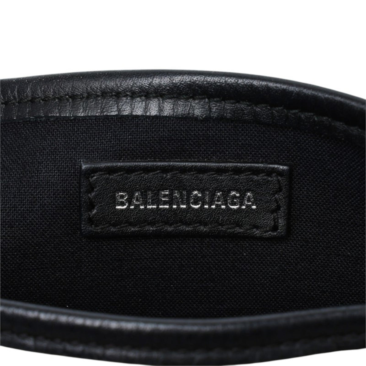 Balenciaga Black Ivory Canvas Leather Handbag Tote Bag (Pre-Owned)