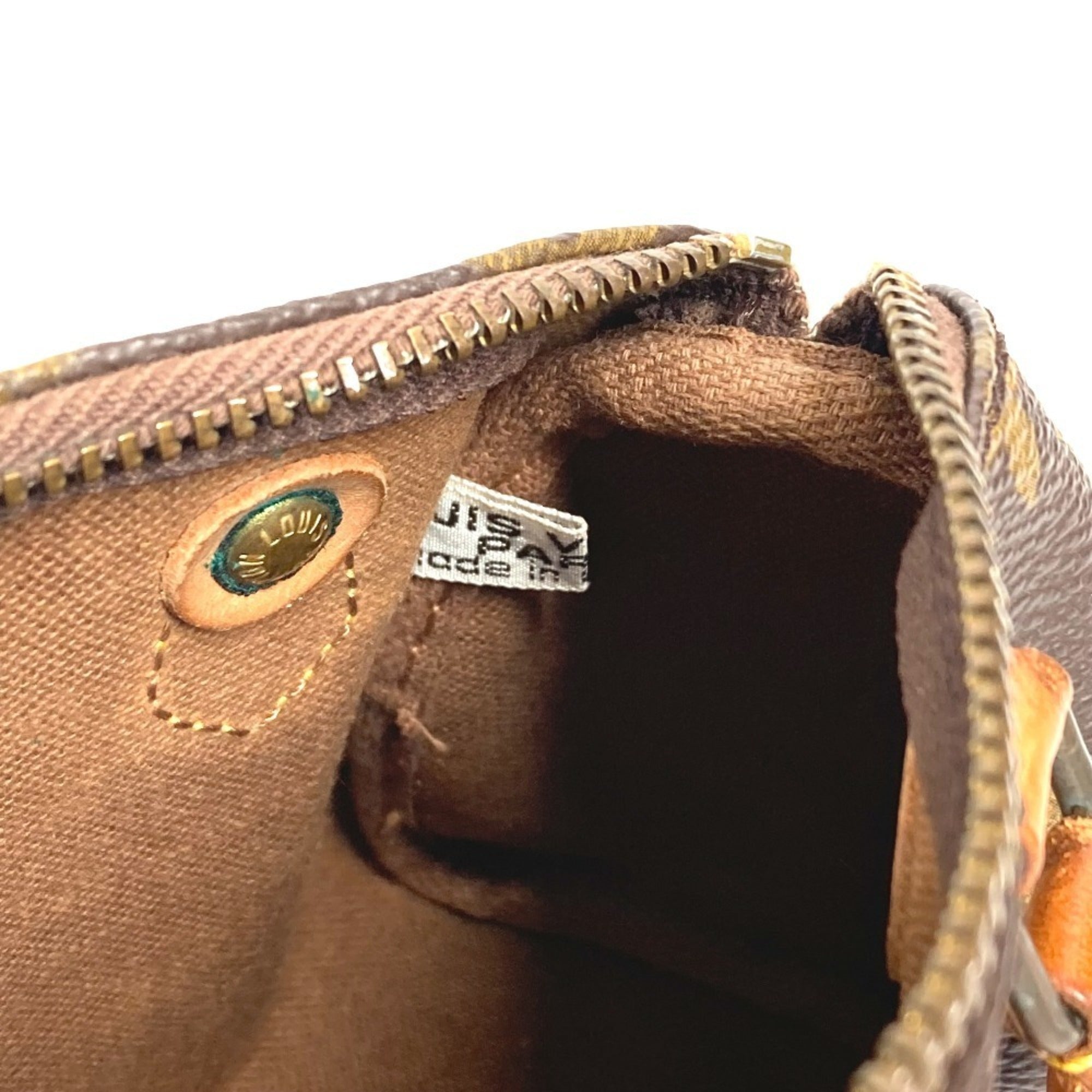 Louis Vuitton Brown Monogram Canvas Monogram Handbag Pouch (Pre-Owned)