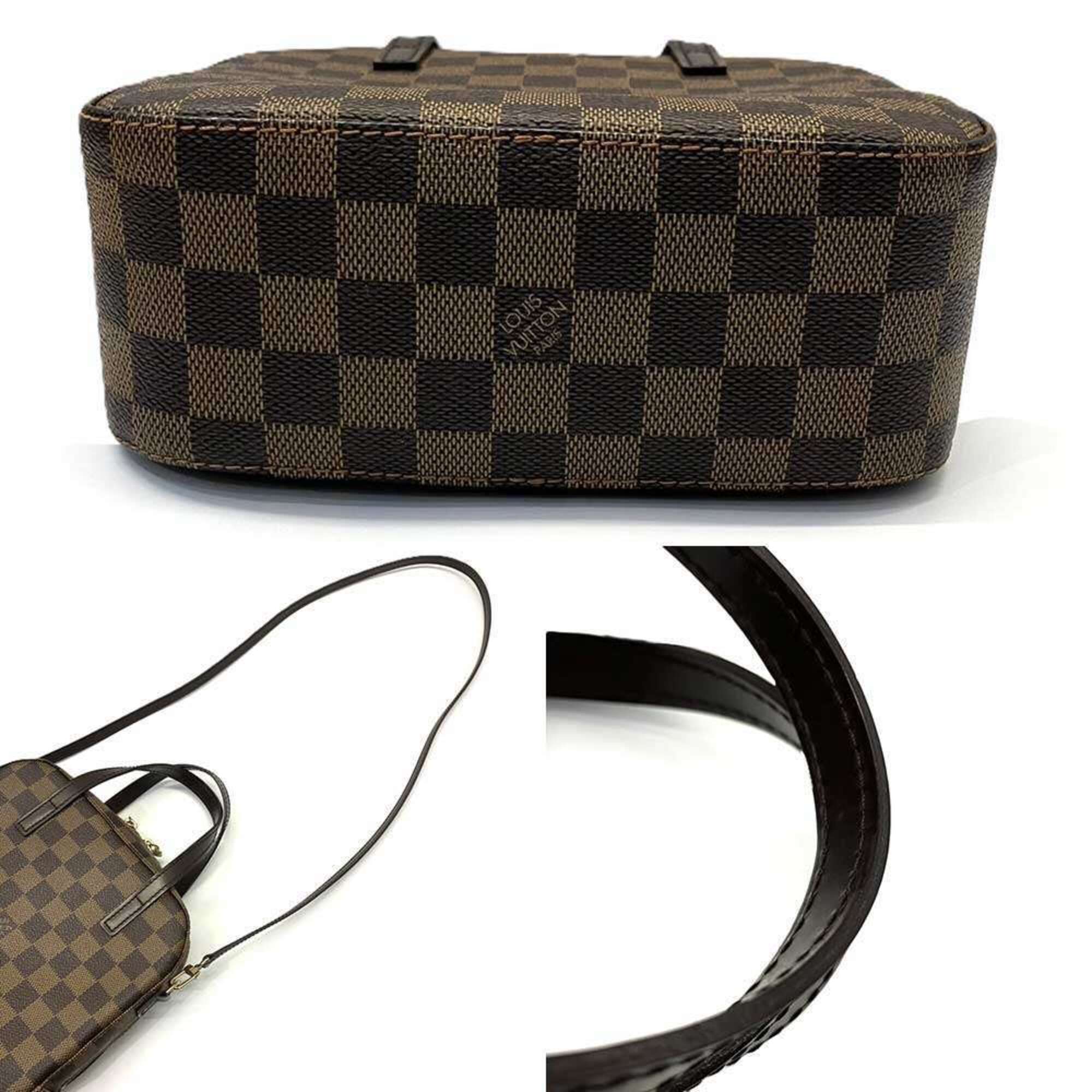 Louis Vuitton Damier Brown Damier Canvas Ebene Canvas Handbag Shoulder Bag (Pre-Owned)