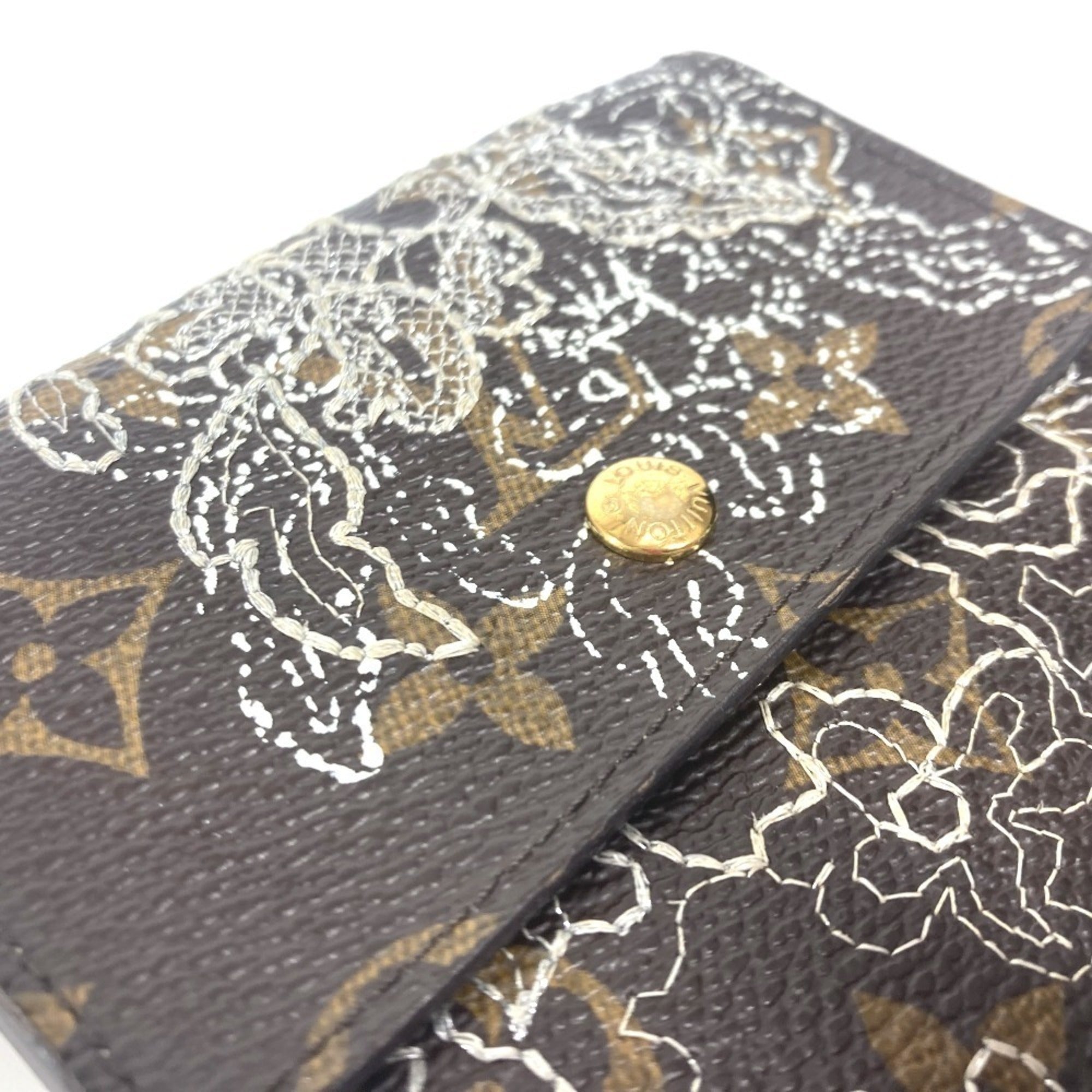Louis Vuitton Brown Monogram Wallet (Tri-Fold) (Pre-Owned)