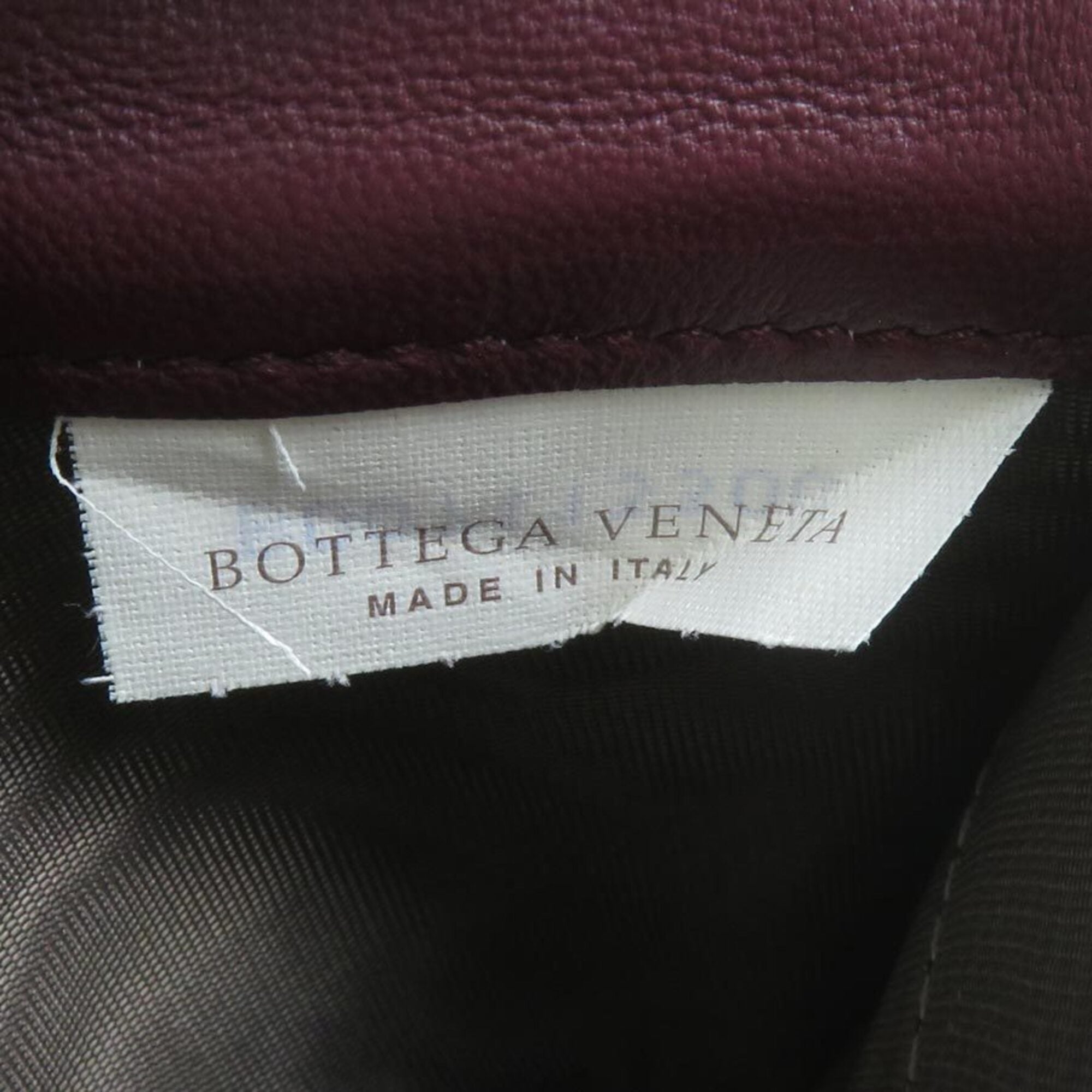Bottega Veneta Bordeaux Leather Long Wallet (Bi-Fold) (Pre-Owned)