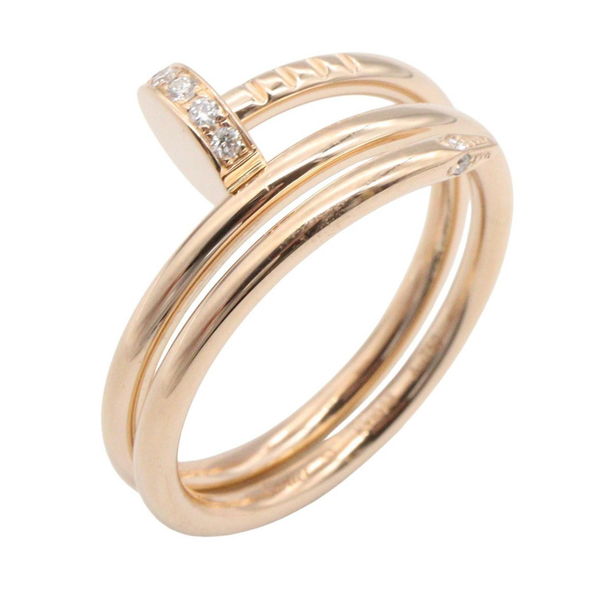 Cartier Gold Clear Pink Gold (18K) Band Ring (Pre-Owned)