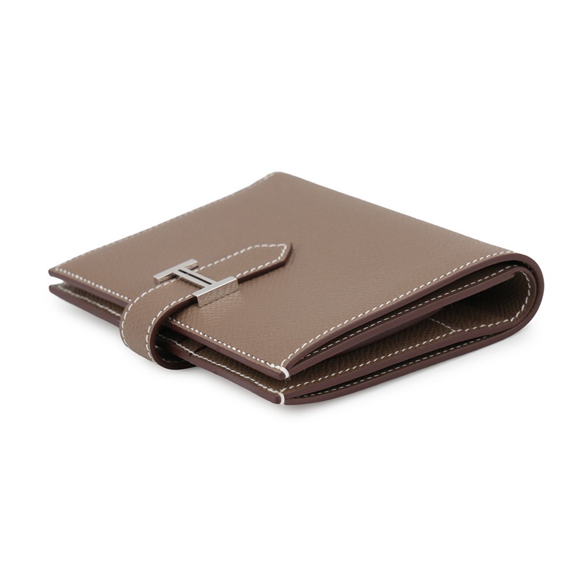 Hermes Etoupe Gray Epsom Leather Wallet (Bi-Fold) (Pre-Owned)