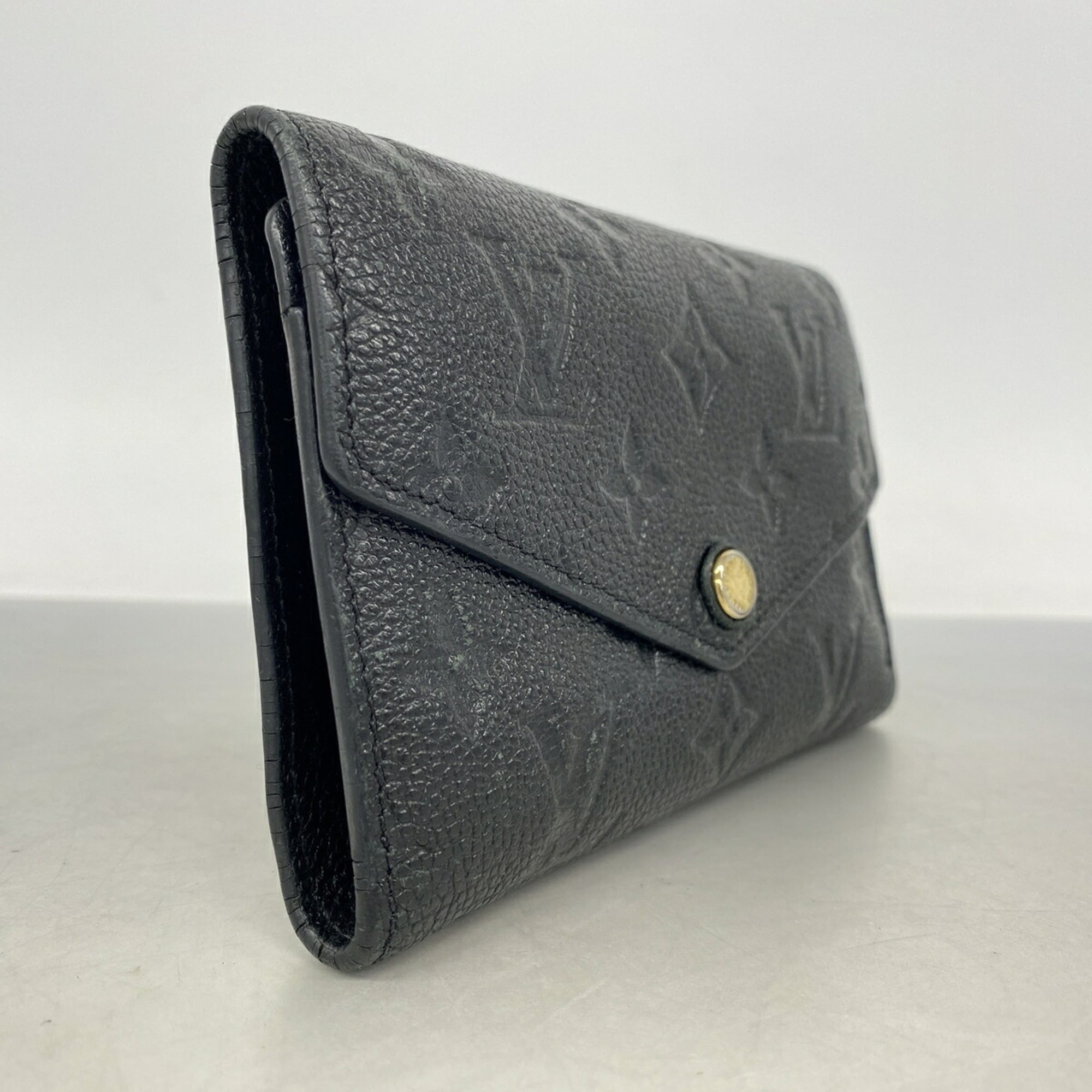 Louis Vuitton Noir Wallet (Tri-Fold) (Pre-Owned)