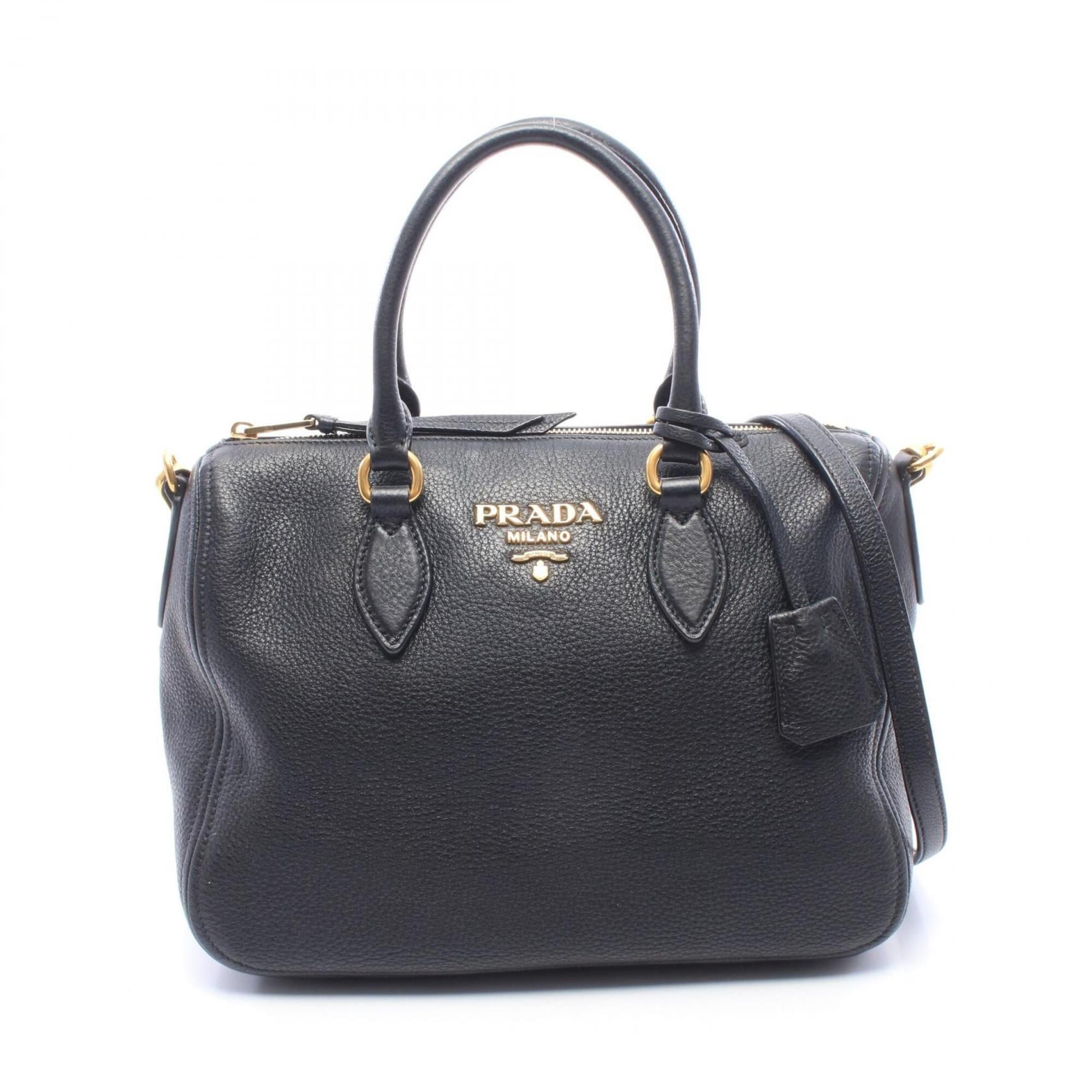 Prada Black Leather Handbag (Pre-Owned)