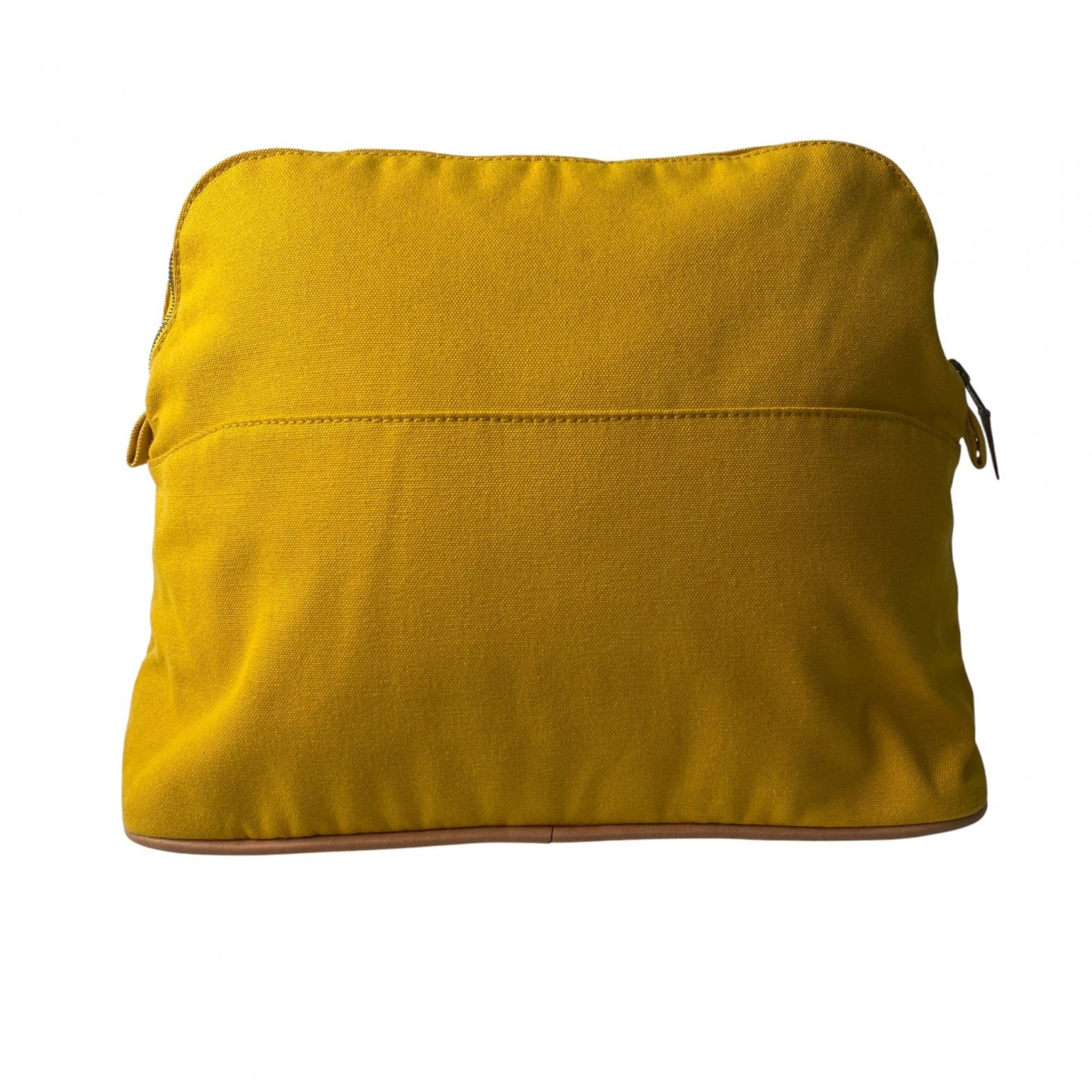 Hermes Yellow Canvas Pouch (Pre-Owned)
