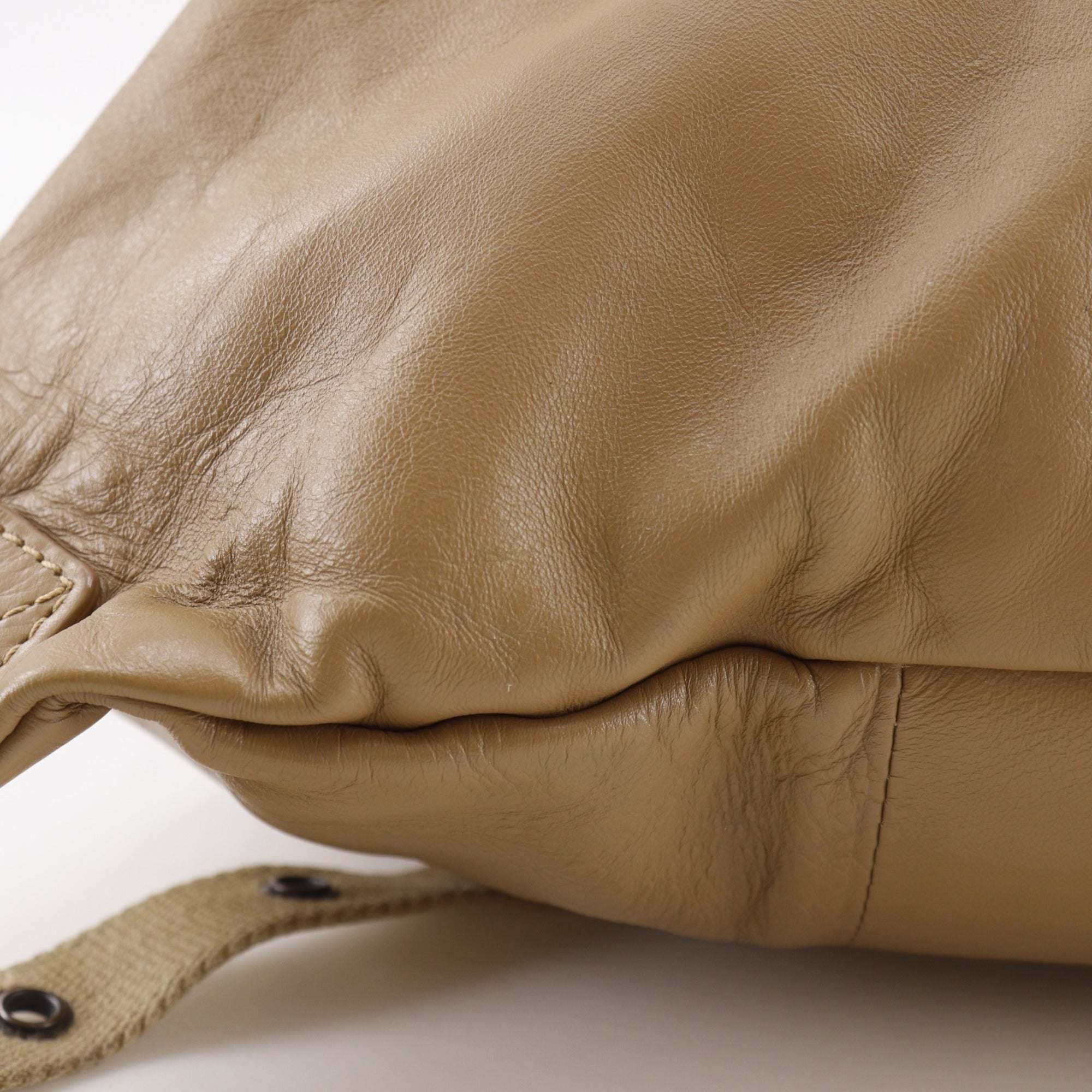 Bottega Veneta Intrecciato Beige Leather Backpack (Pre-Owned)