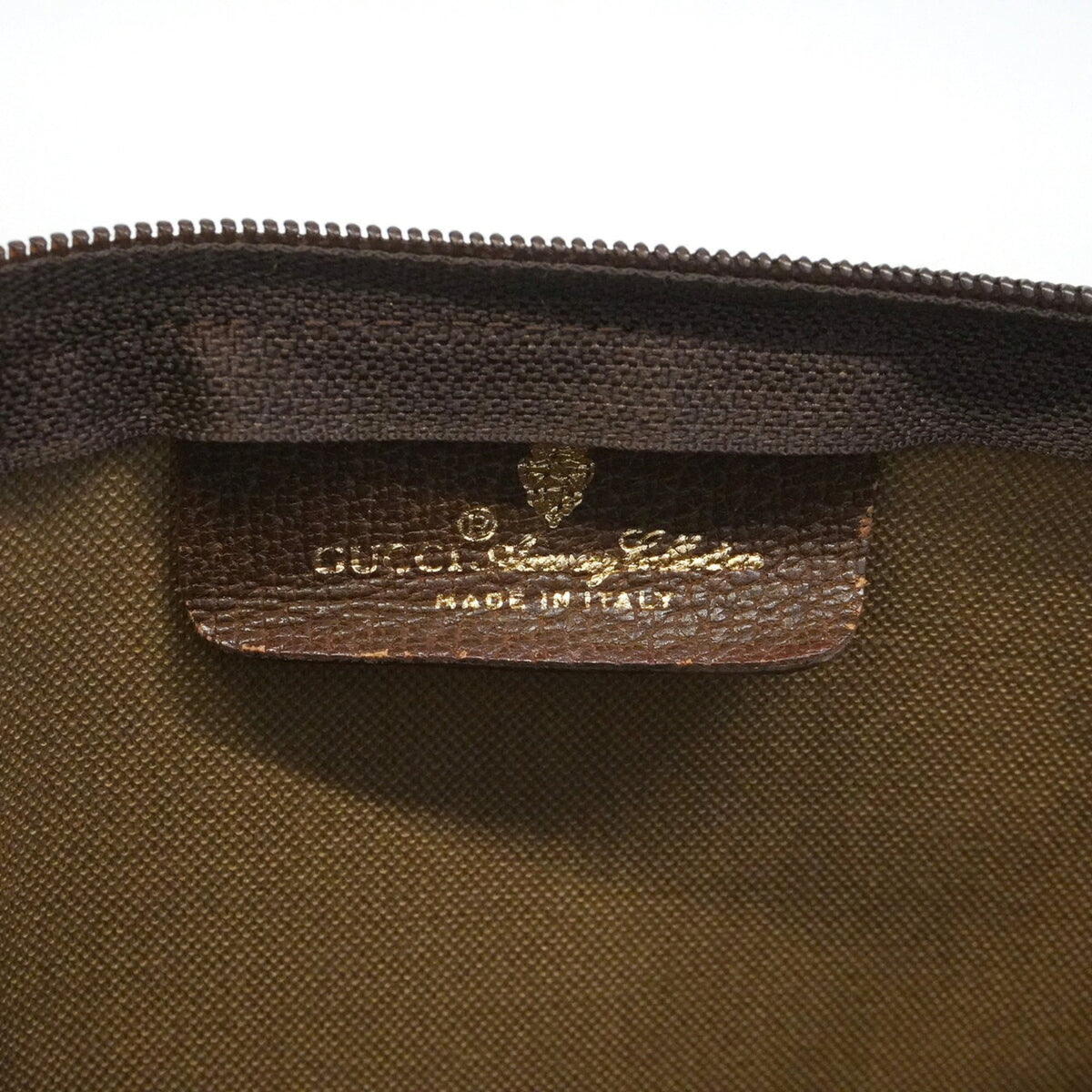 Gucci Brown Pvc Pouch (Pre-Owned)