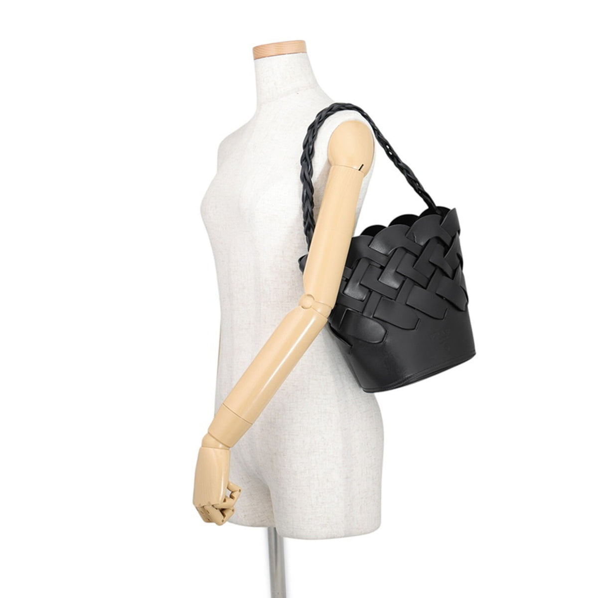 Prada Black Leather Handbag Pouch (Pre-Owned)