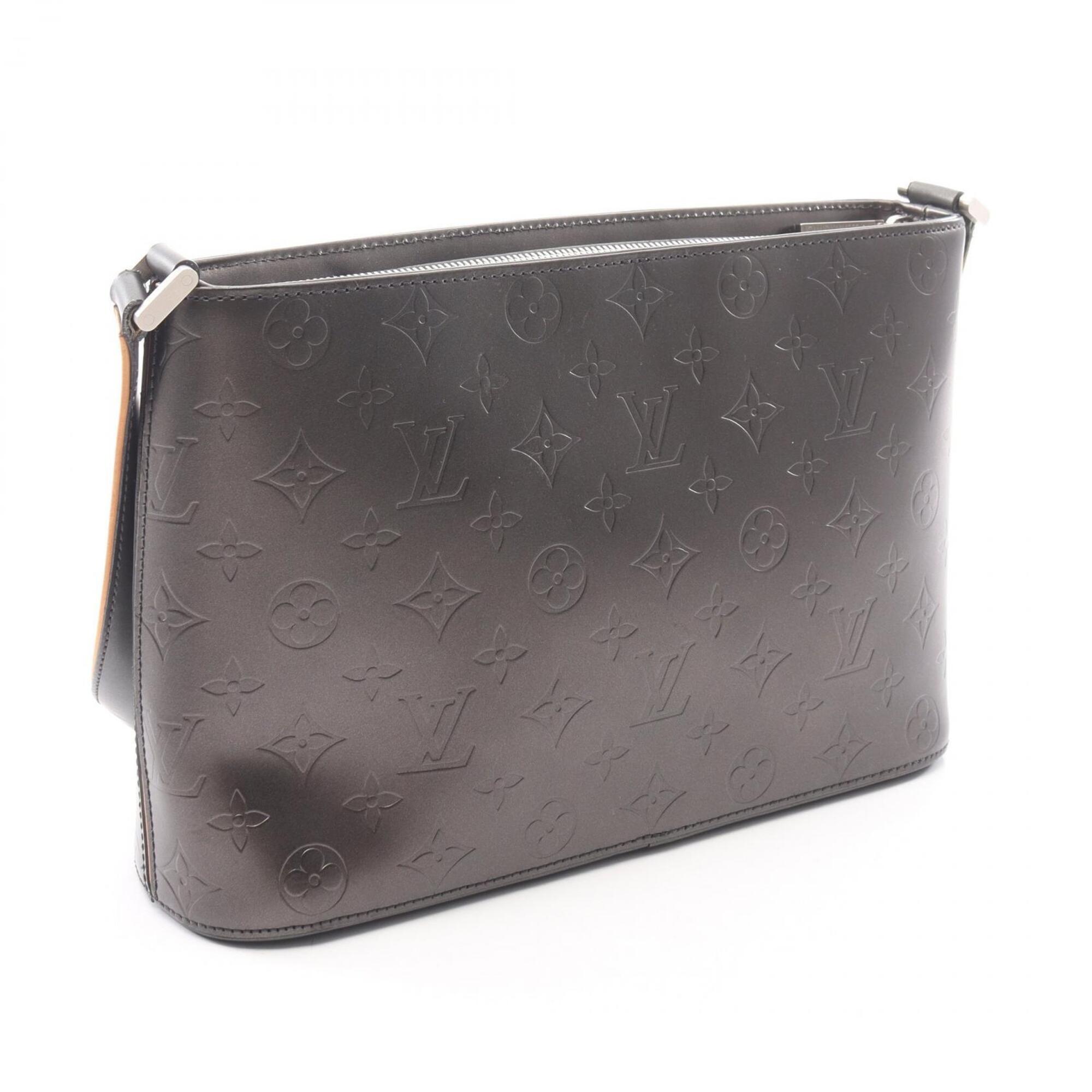 Louis Vuitton Black Noir Monogram Mat Handbag Shoulder Bag (Pre-Owned)