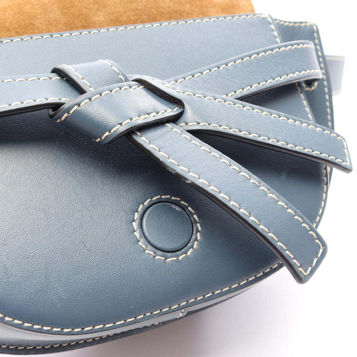 Loewe Blue Leather Fanny Pack Handbag (Pre-Owned)
